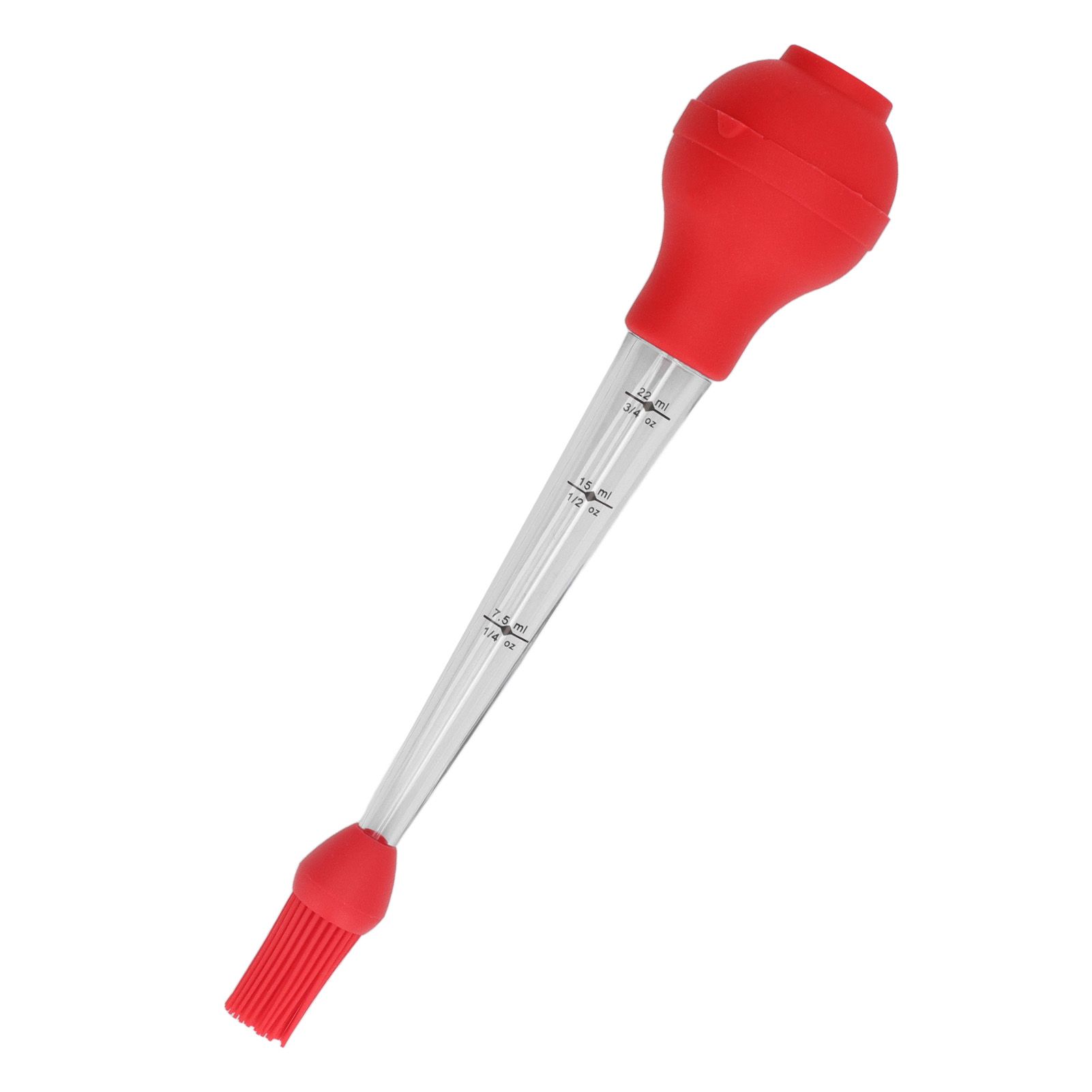 Turkey Baster Needle with Sauce Brush Barbecue Oil Drip Seasoning Tube Tools Sauce Needle Red - Image 7
