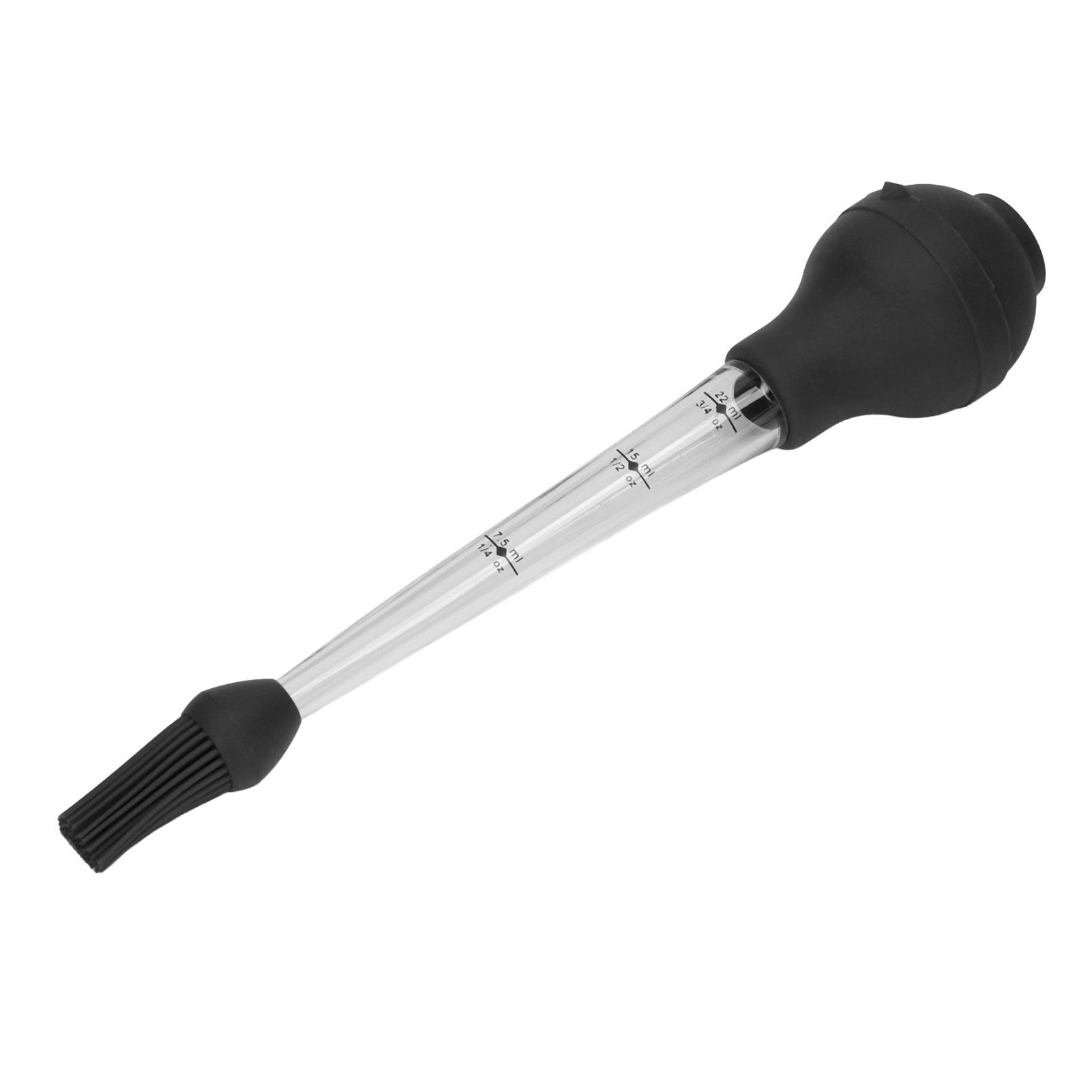Turkey Baster Needle with Sauce Brush Barbecue Oil Drip Seasoning Tube Tools Sauce Needle Black - Image 3