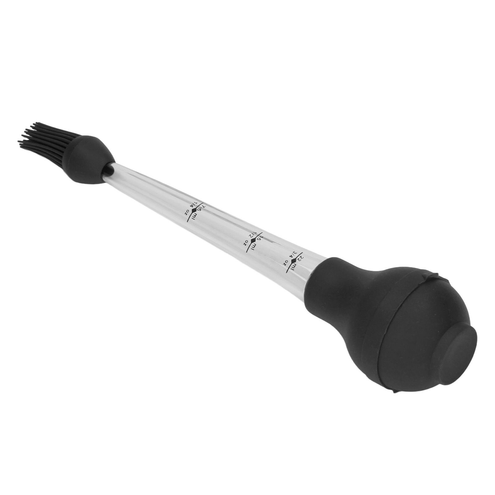 Turkey Baster Needle with Sauce Brush Barbecue Oil Drip Seasoning Tube Tools Sauce Needle Black - Image 6