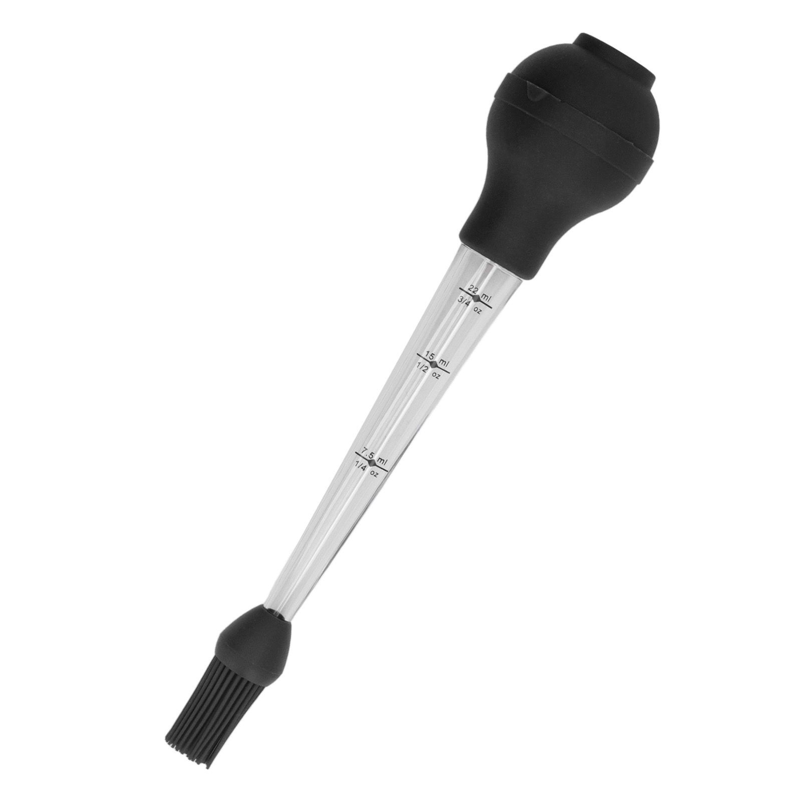 Turkey Baster Needle with Sauce Brush Barbecue Oil Drip Seasoning Tube Tools Sauce Needle Black - Image 7