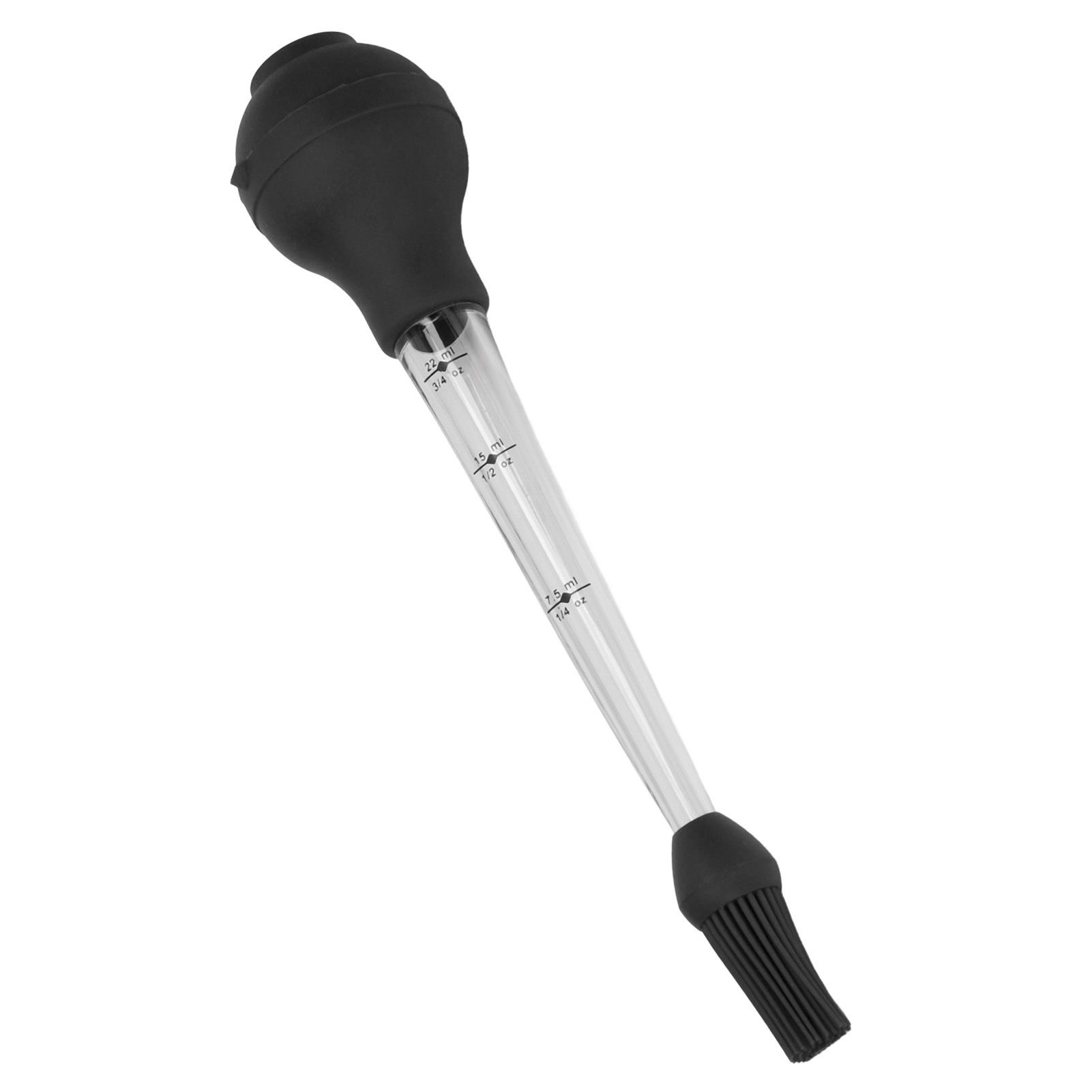 Turkey Baster Needle with Sauce Brush Barbecue Oil Drip Seasoning Tube Tools Sauce Needle Black - Image 8