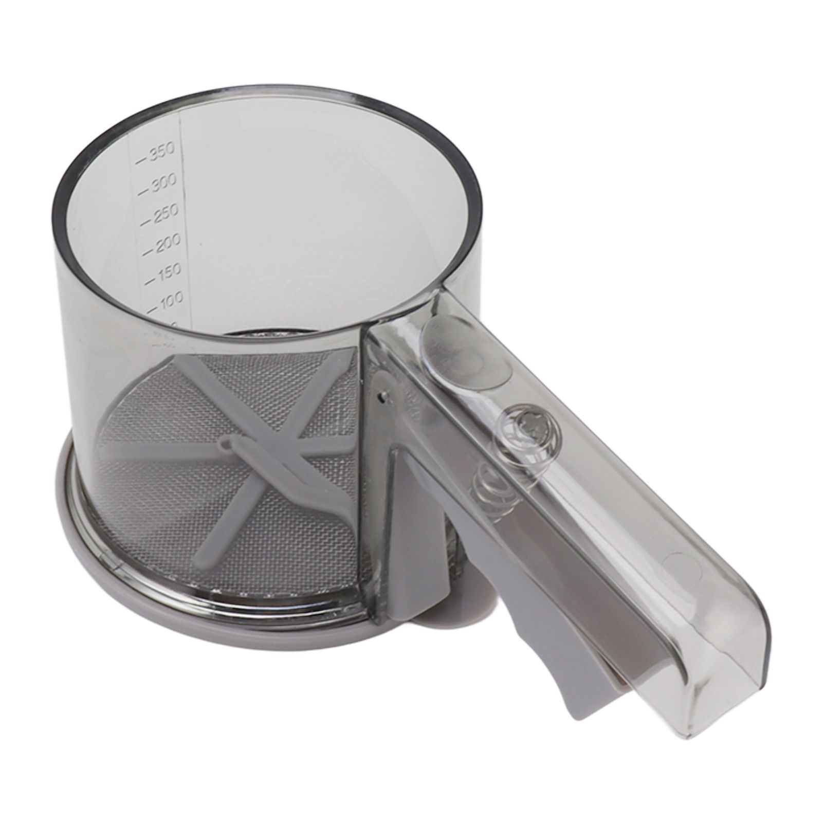 Flour Sifter Sieve PP Transparent Adjustable Fine Mesh One Hand Operation Powder Sifter Sieve for Kitchen Baking Single Layer - Image 2