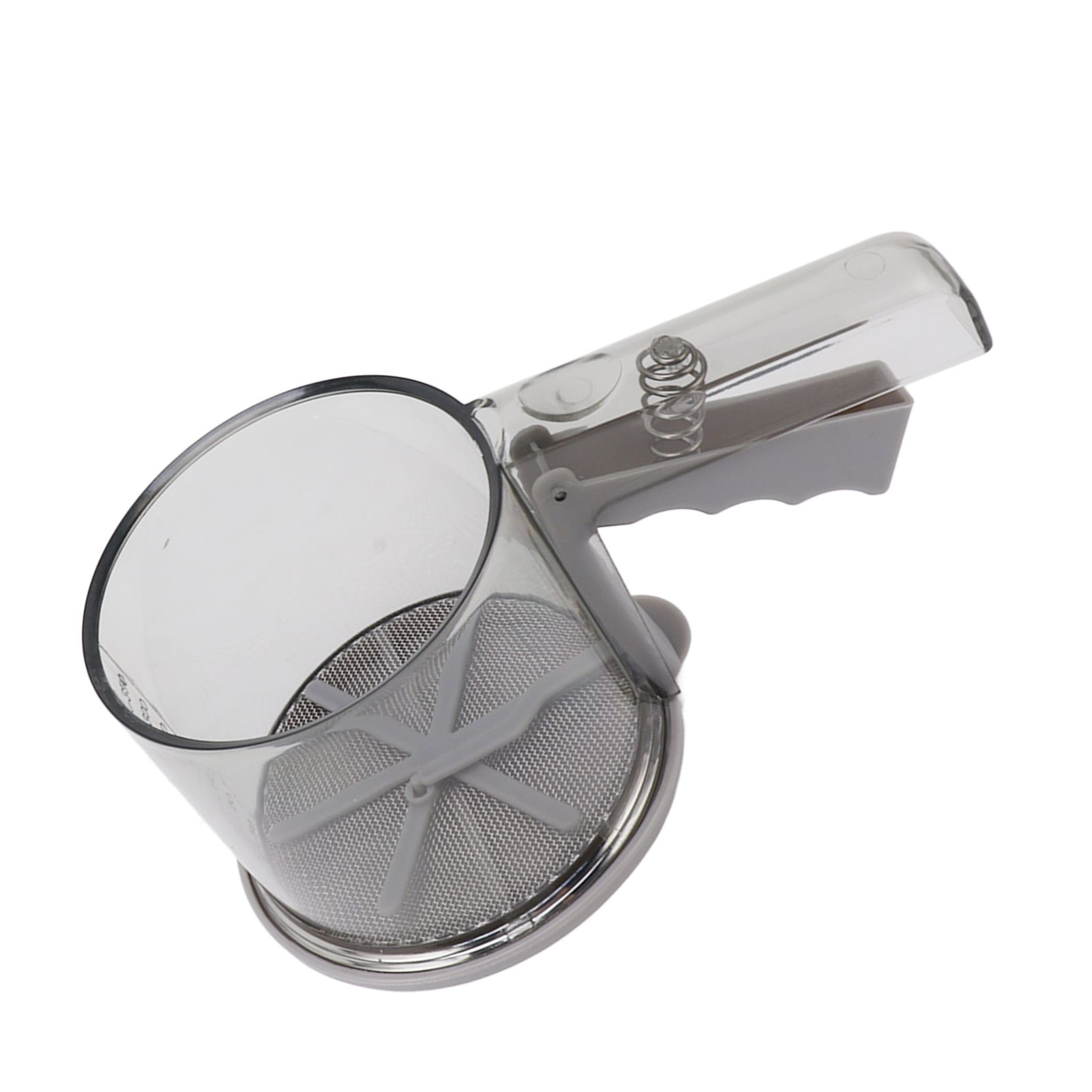 Flour Sifter Sieve PP Transparent Adjustable Fine Mesh One Hand Operation Powder Sifter Sieve for Kitchen Baking Single Layer - Image 3