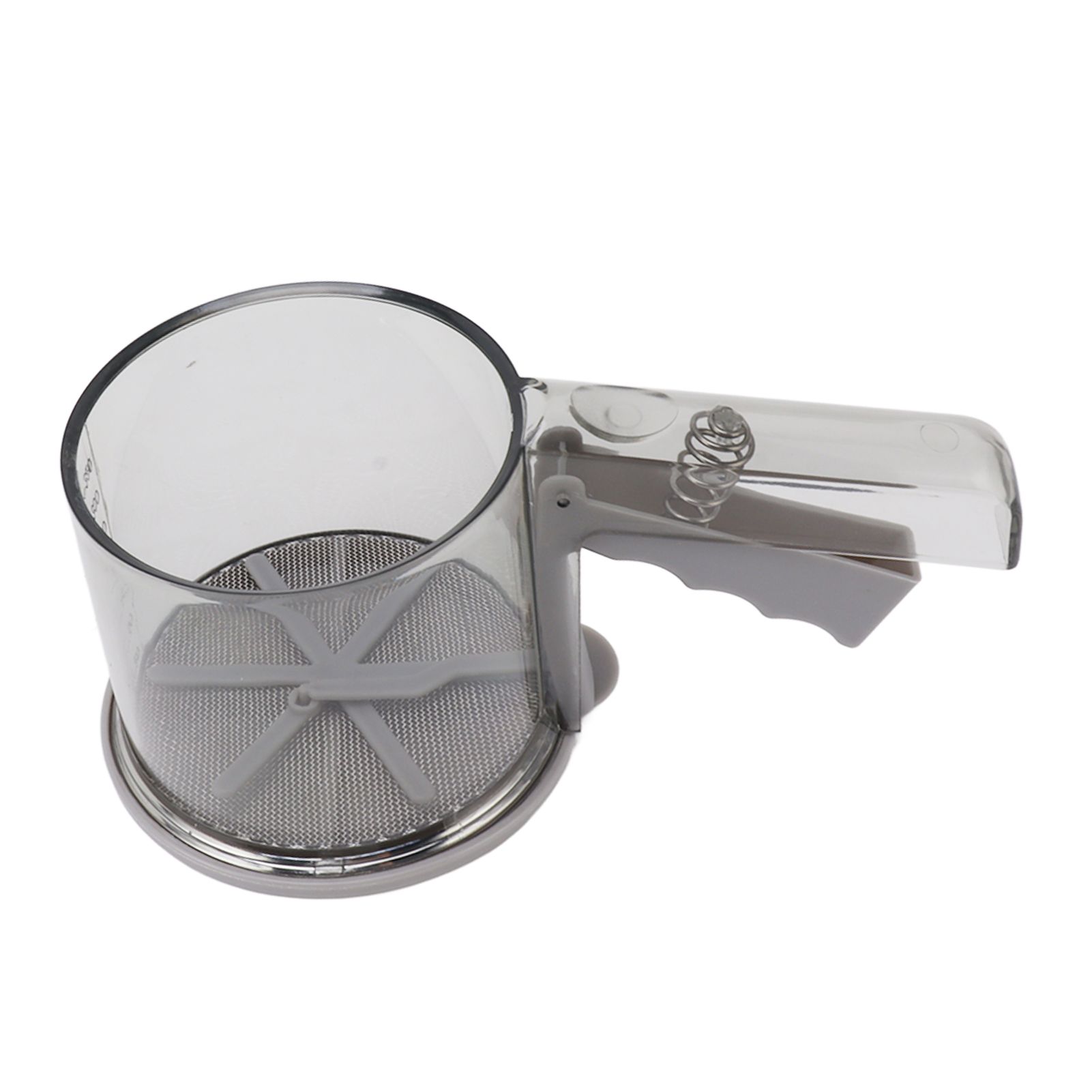 Flour Sifter Sieve PP Transparent Adjustable Fine Mesh One Hand Operation Powder Sifter Sieve for Kitchen Baking Single Layer - Image 5
