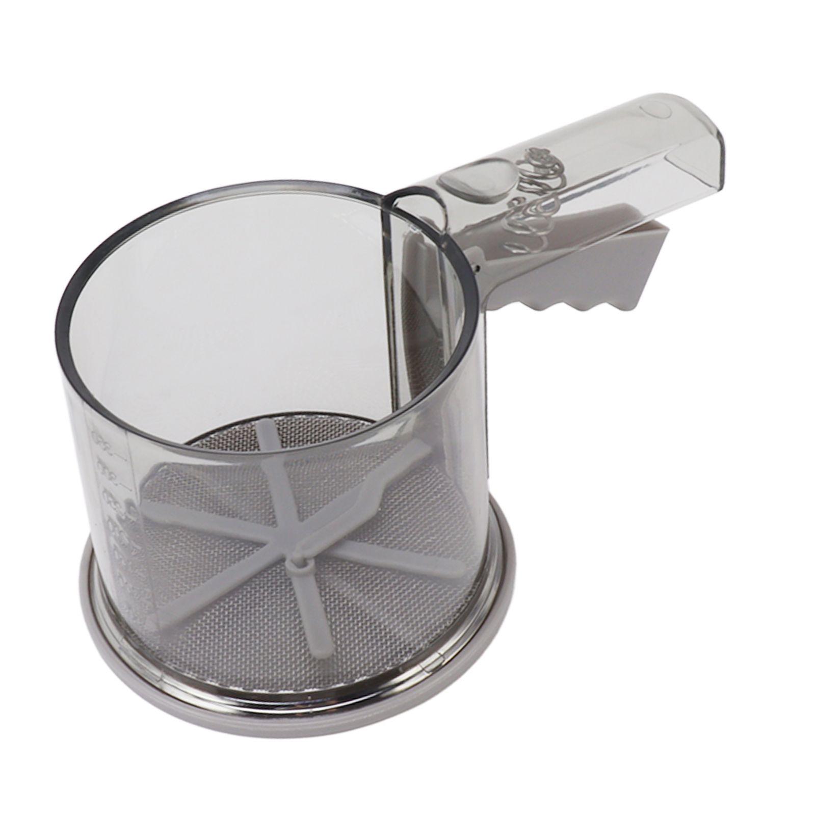 Flour Sifter Sieve PP Transparent Adjustable Fine Mesh One Hand Operation Powder Sifter Sieve for Kitchen Baking Single Layer - Image 8
