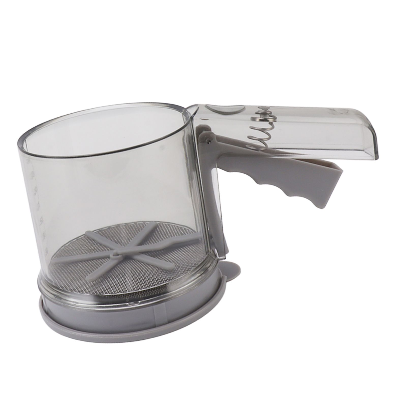 Flour Sifter Sieve PP Transparent Adjustable Fine Mesh One Hand Operation Powder Sifter Sieve for Kitchen Baking Double Layer - Image 6