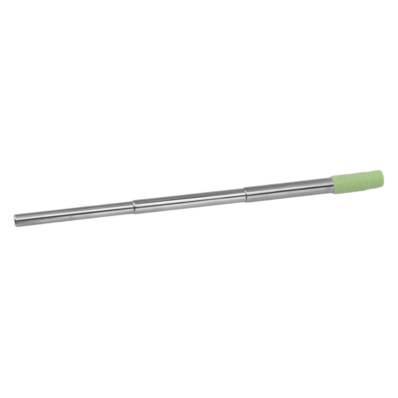 Collapsible Stainless Steel Drinking Straw Reusable Metal Straw with Cleaning Brush for Travel Work Green - Image 4