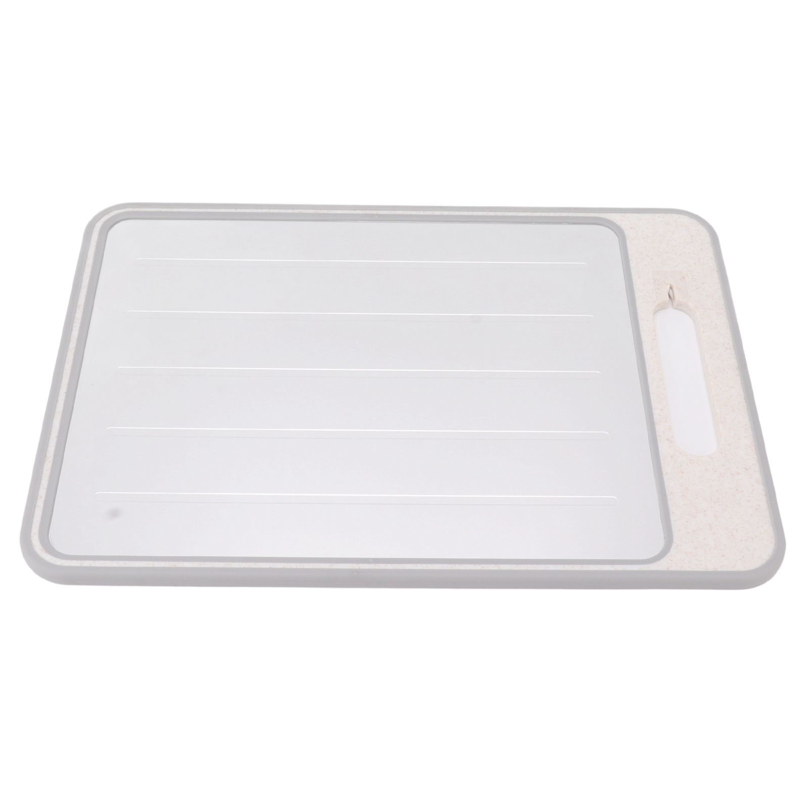 Defrosting Cutting Board Double Sided Chopping Board with Knife Sharpener for Kitchen Cooking Khaki - Image 2