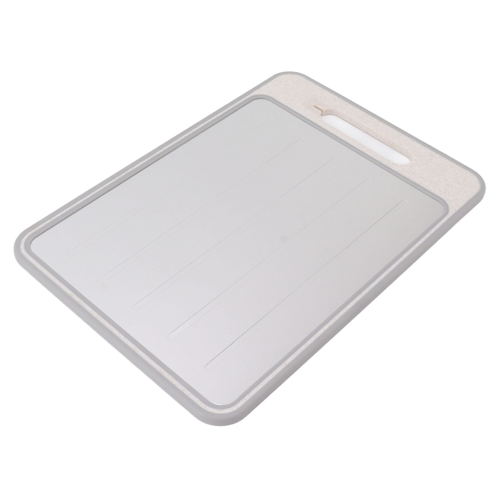 Defrosting Cutting Board Double Sided Chopping Board with Knife Sharpener for Kitchen Cooking Khaki - Image 3
