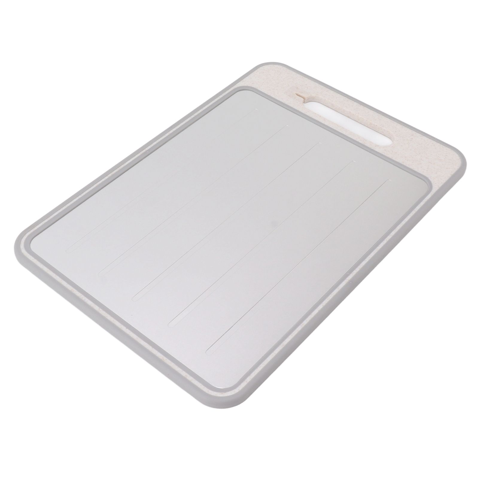 Defrosting Cutting Board Double Sided Chopping Board with Knife Sharpener for Kitchen Cooking Khaki - Image 7