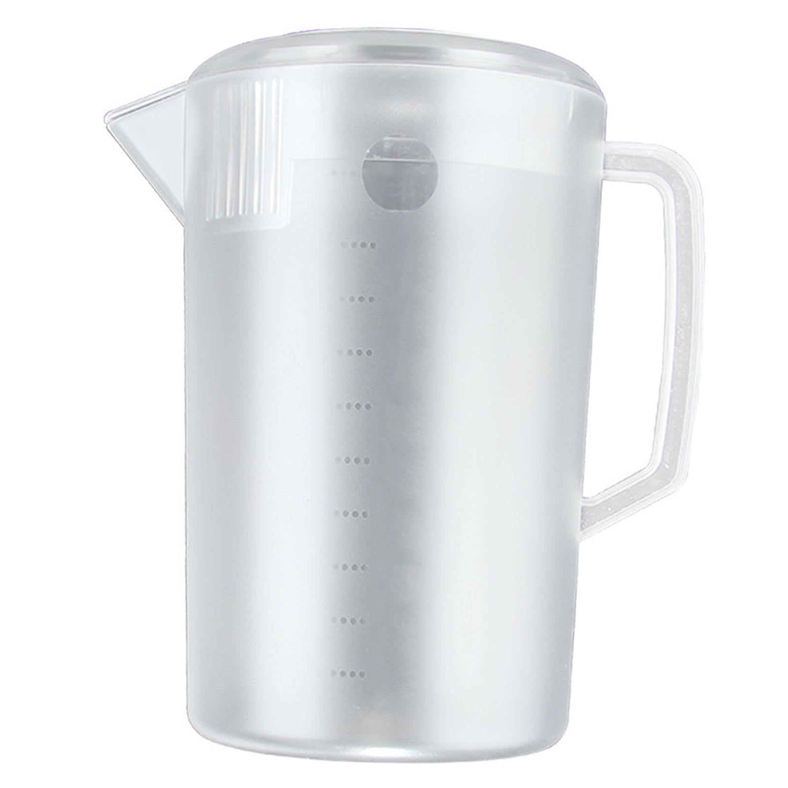 Water Pitcher PC Plastic High Temperature Resistance Frosted Kettle Mix Drinks Water Jug with Scale and Lid for Lemonade Beverage Ice Tea Transparent 3500ml - Image 2