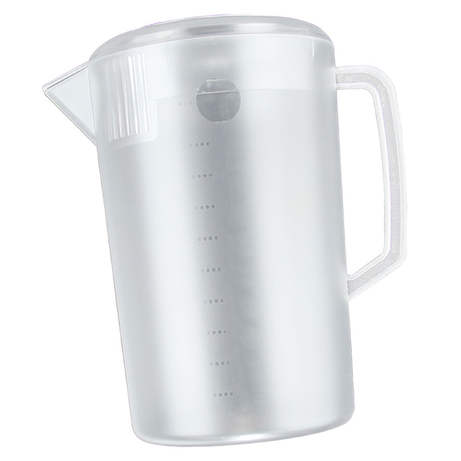Water Pitcher PC Plastic High Temperature Resistance Frosted Kettle Mix Drinks Water Jug with Scale and Lid for Lemonade Beverage Ice Tea Transparent 5000ml - Image 3