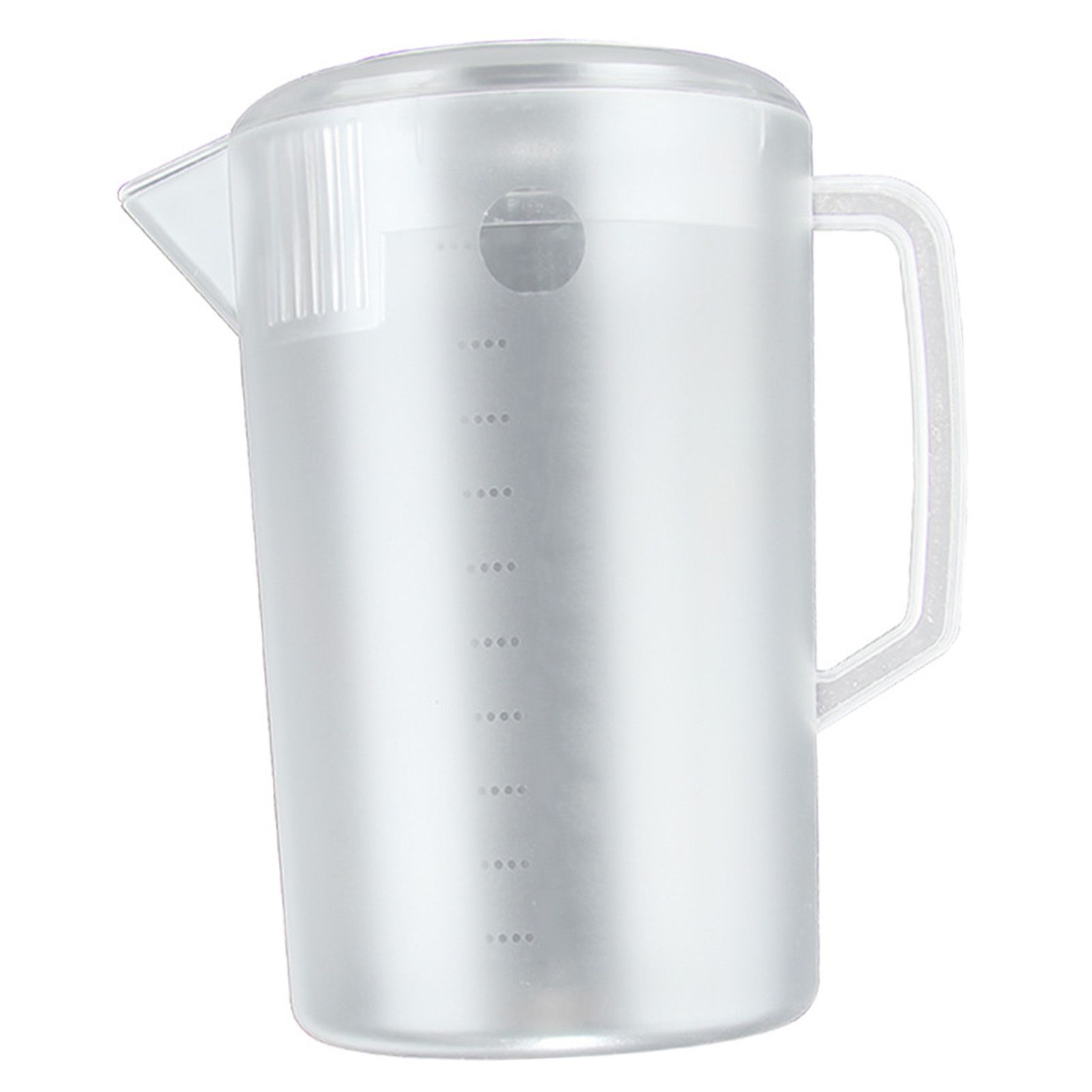 Water Pitcher PC Plastic High Temperature Resistance Frosted Kettle Mix Drinks Water Jug with Scale and Lid for Lemonade Beverage Ice Tea Transparent 5000ml - Image 4