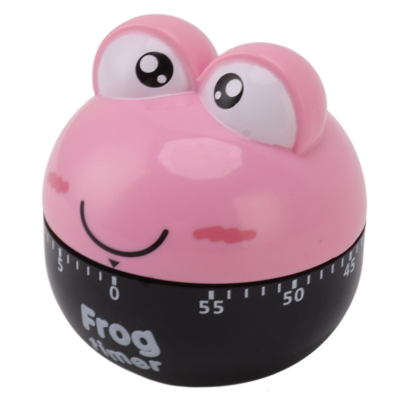 Cartoon Machinery Timer High Accuracy Adjustable 60 Minutes Mechanical Kitchen Cooking Timer for Kitchen Study Pink - Image 3