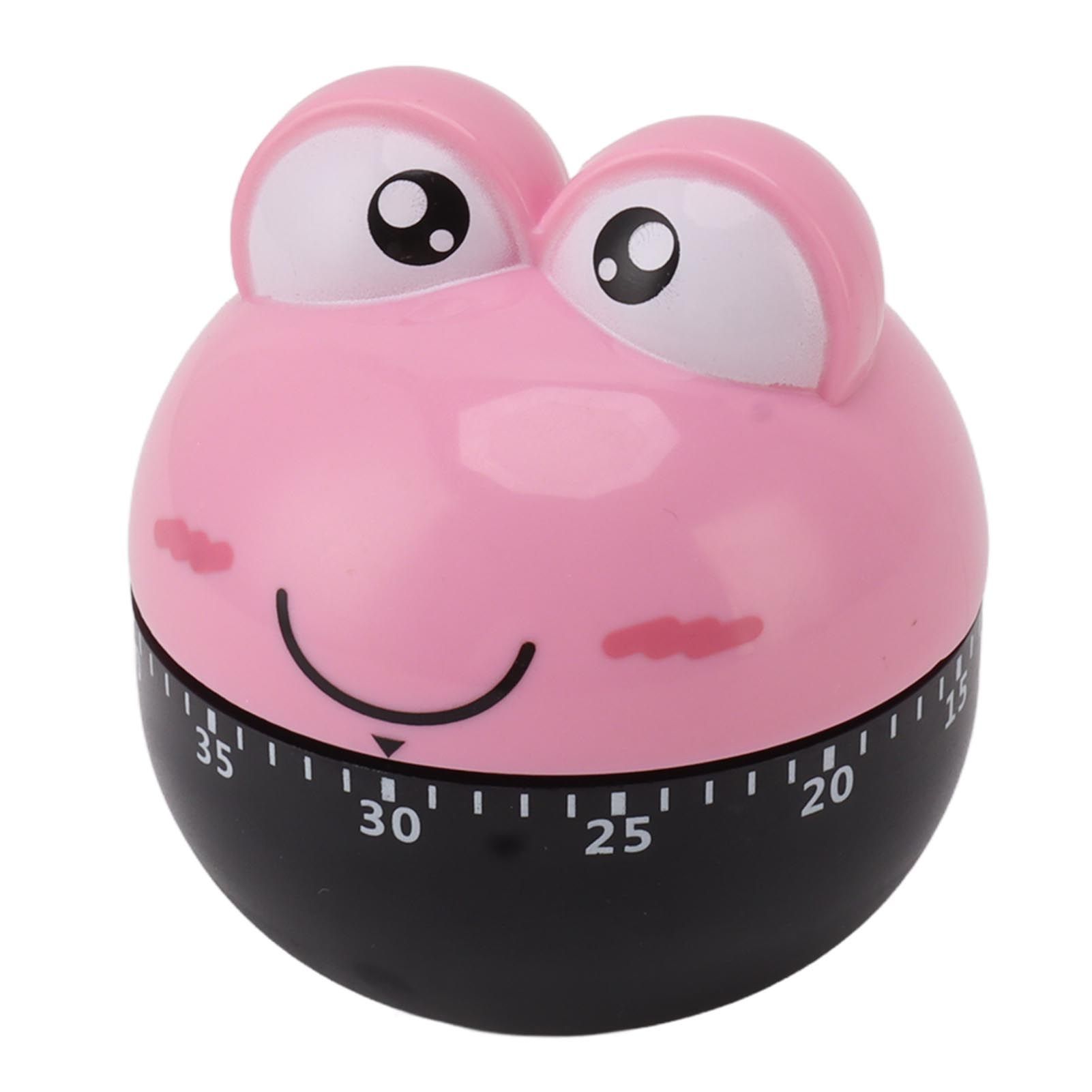 Cartoon Machinery Timer High Accuracy Adjustable 60 Minutes Mechanical Kitchen Cooking Timer for Kitchen Study Pink - Image 4