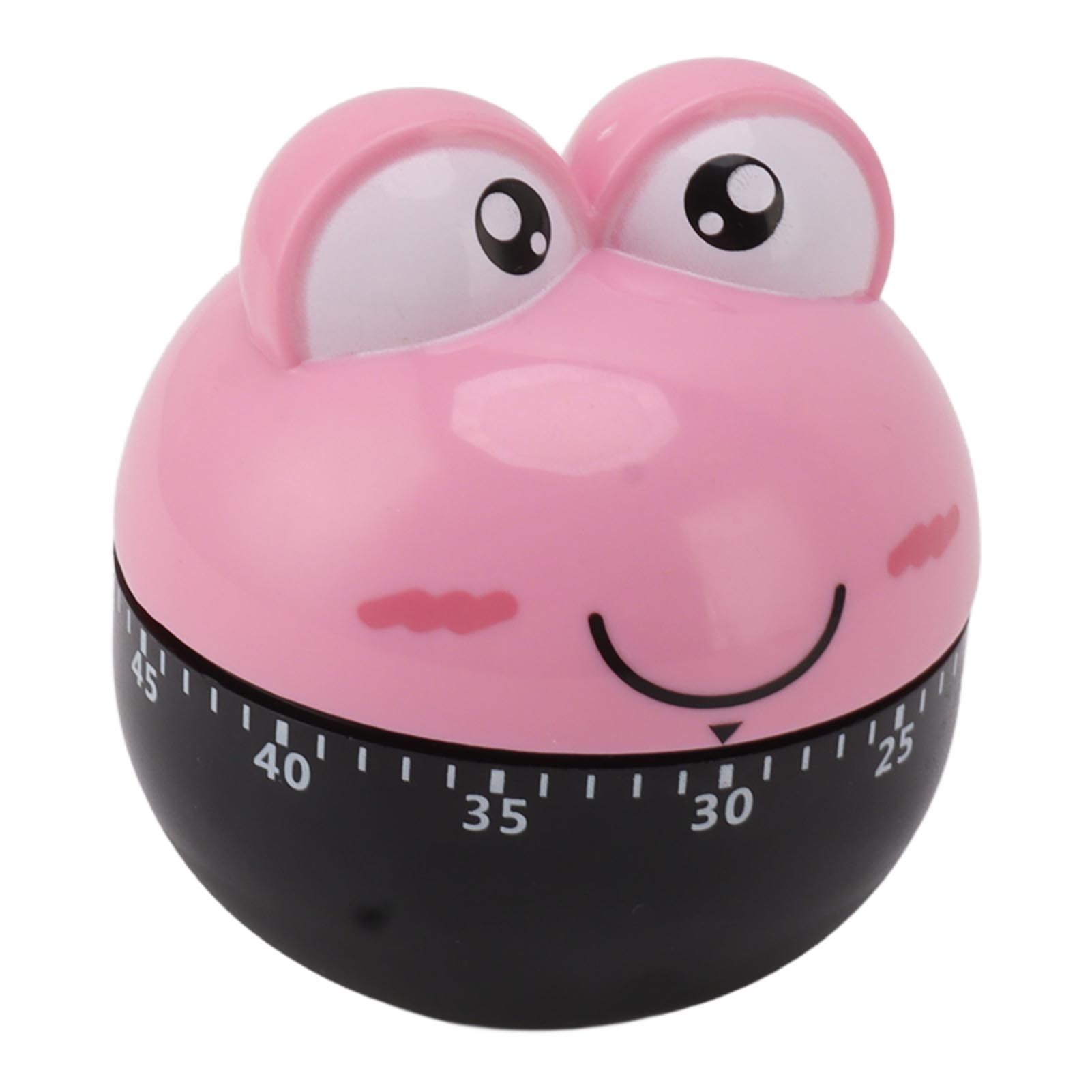 Cartoon Machinery Timer High Accuracy Adjustable 60 Minutes Mechanical Kitchen Cooking Timer for Kitchen Study Pink - Image 5