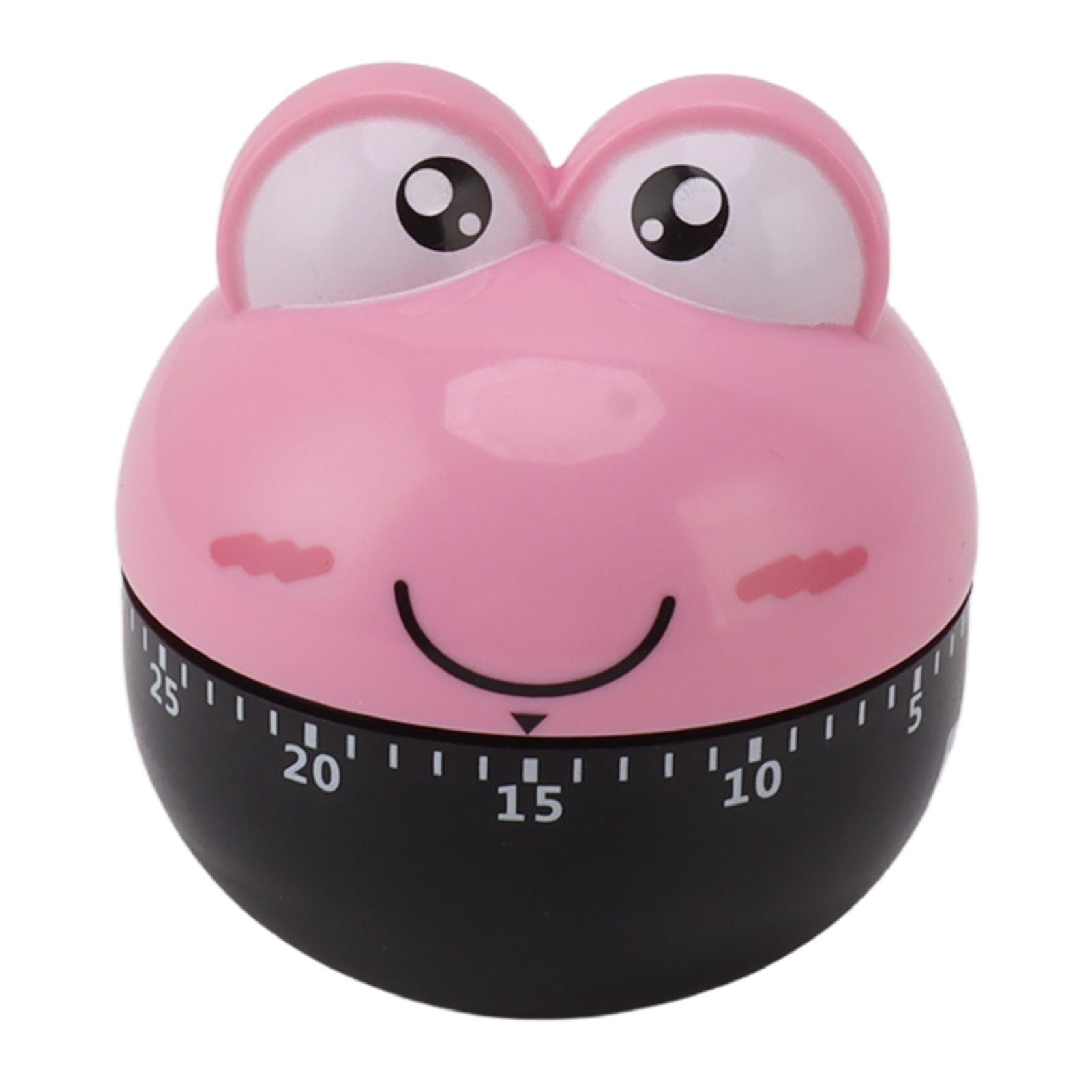 Cartoon Machinery Timer High Accuracy Adjustable 60 Minutes Mechanical Kitchen Cooking Timer for Kitchen Study Pink - Image 6