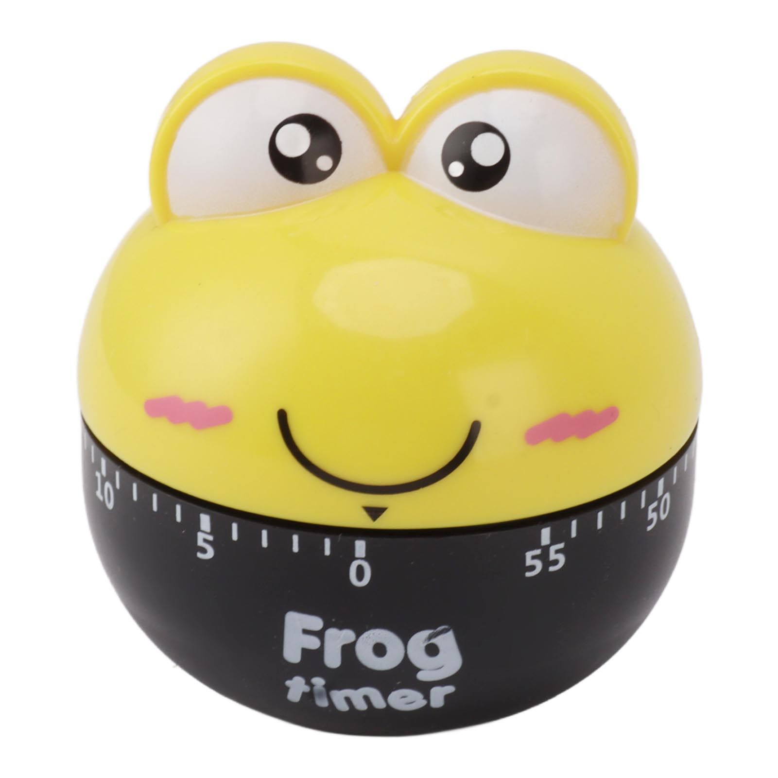 Cartoon Machinery Timer High Accuracy Adjustable 60 Minutes Mechanical Kitchen Cooking Timer for Kitchen Study Yellow - Image 1