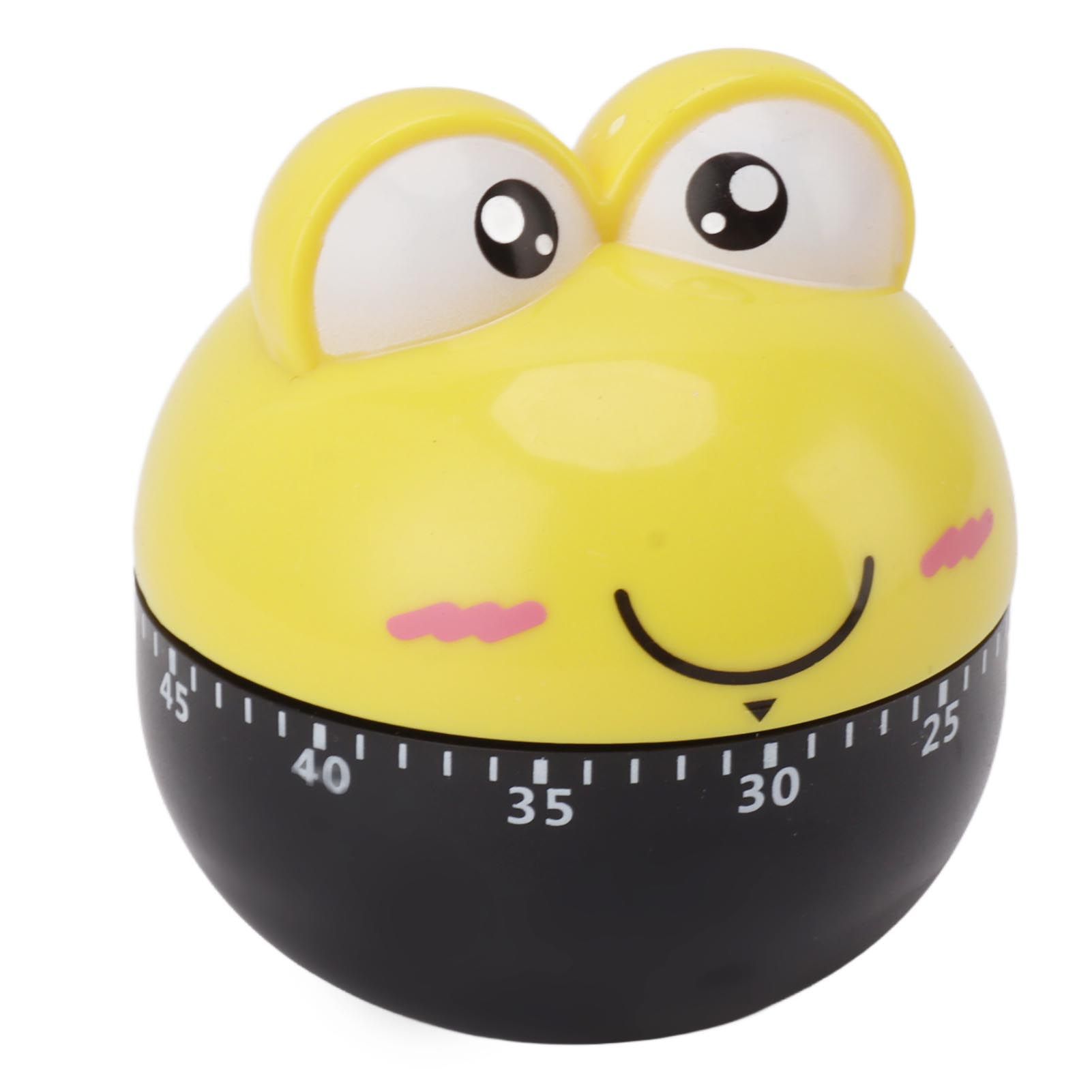 Cartoon Machinery Timer High Accuracy Adjustable 60 Minutes Mechanical Kitchen Cooking Timer for Kitchen Study Yellow - Image 4