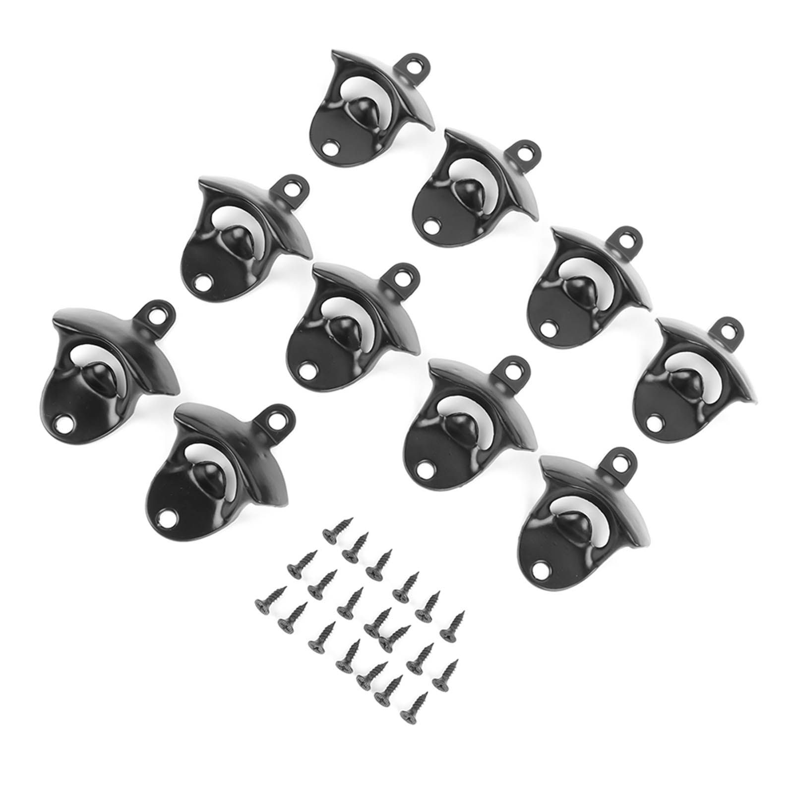 10Pcs Black Beer Bottle Opener Bar Beer Soda Bottle Cap Opener for Restaurant Camping Home Party - Image 2