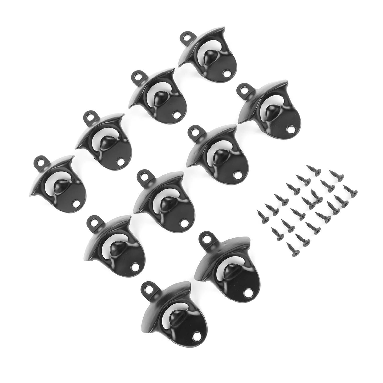 10Pcs Black Beer Bottle Opener Bar Beer Soda Bottle Cap Opener for Restaurant Camping Home Party - Image 3