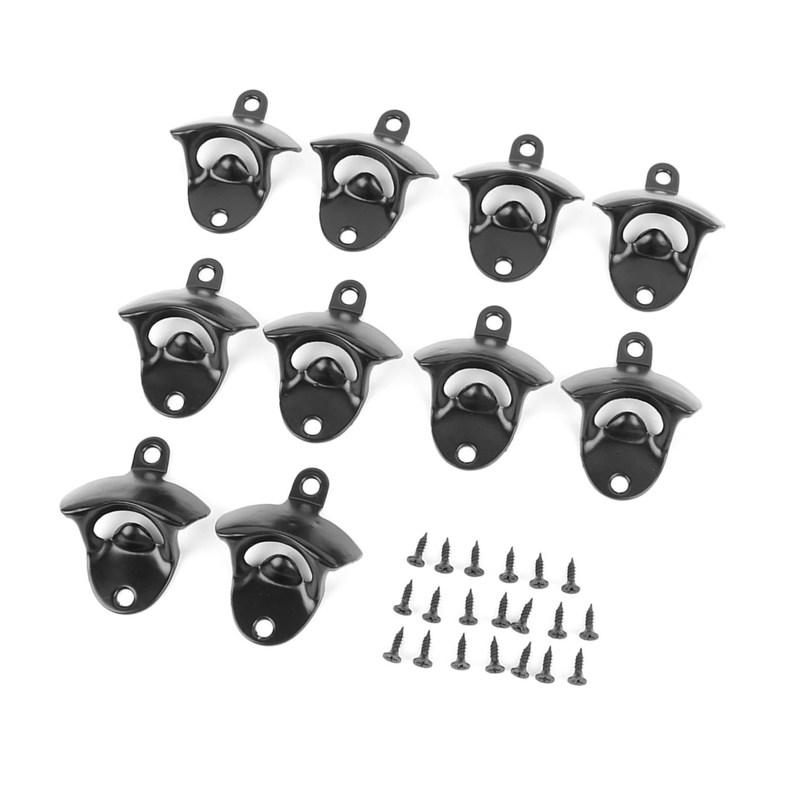 10Pcs Black Beer Bottle Opener Bar Beer Soda Bottle Cap Opener for Restaurant Camping Home Party - Image 4