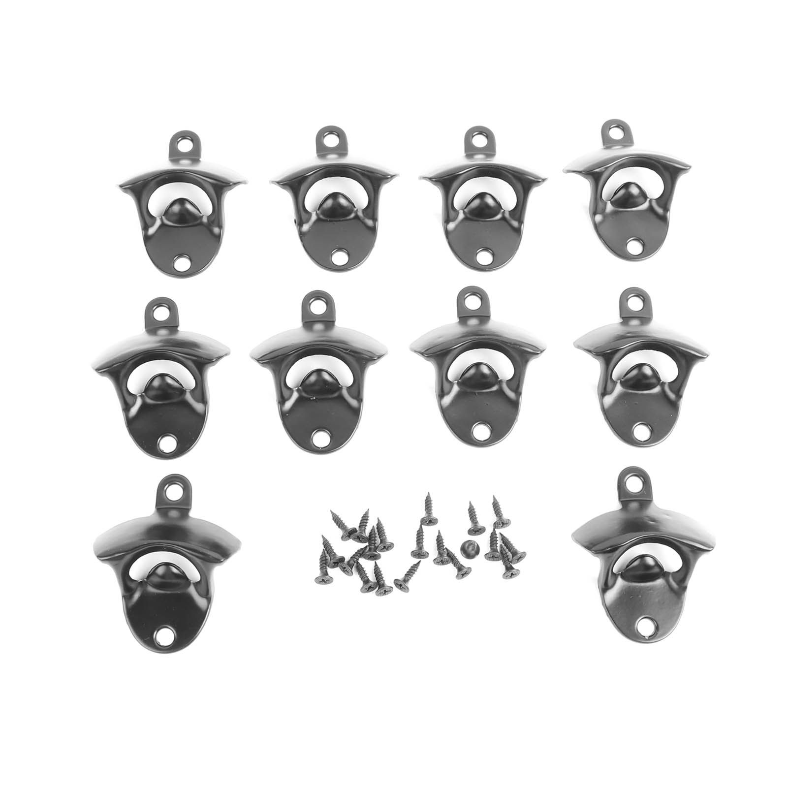 10Pcs Black Beer Bottle Opener Bar Beer Soda Bottle Cap Opener for Restaurant Camping Home Party - Image 6