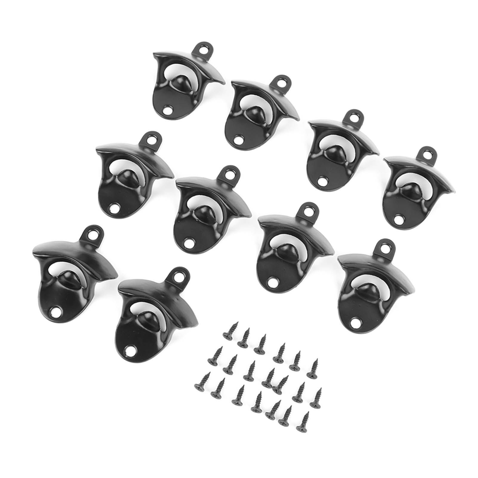 10Pcs Black Beer Bottle Opener Bar Beer Soda Bottle Cap Opener for Restaurant Camping Home Party - Image 7