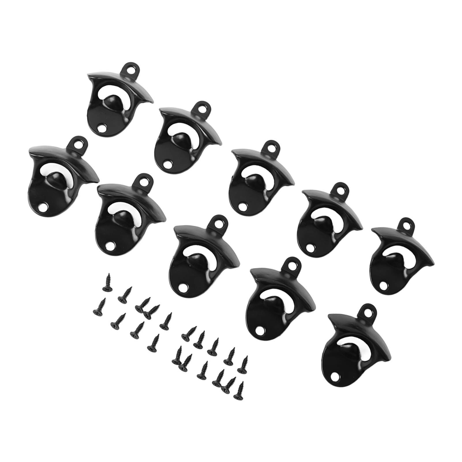 10Pcs Black Beer Bottle Opener Bar Beer Soda Bottle Cap Opener for Restaurant Camping Home Party - Image 8