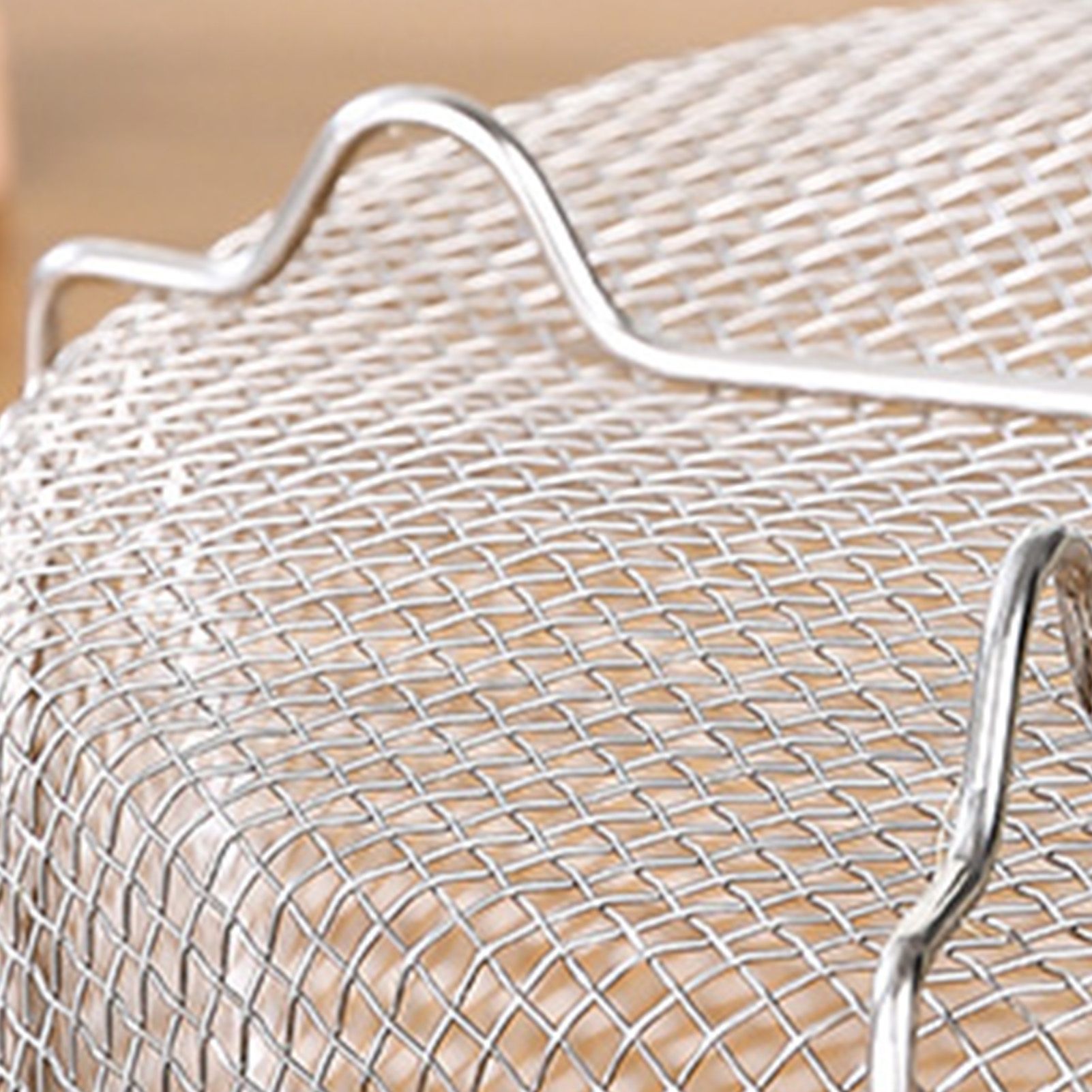 Mesh Steaming Basket Stainless Steel Comfortable Handles Heat Resistant Steaming Basket for Cooking Kitchen 20x21cm - Image 5