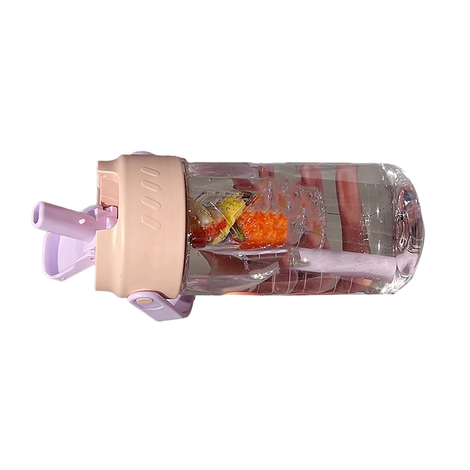 Straw Water Bottle Built in Tea Strainer with Handle PC 700ml Beautiful Cute Straw Bottle for Girls Women Pink - Image 3