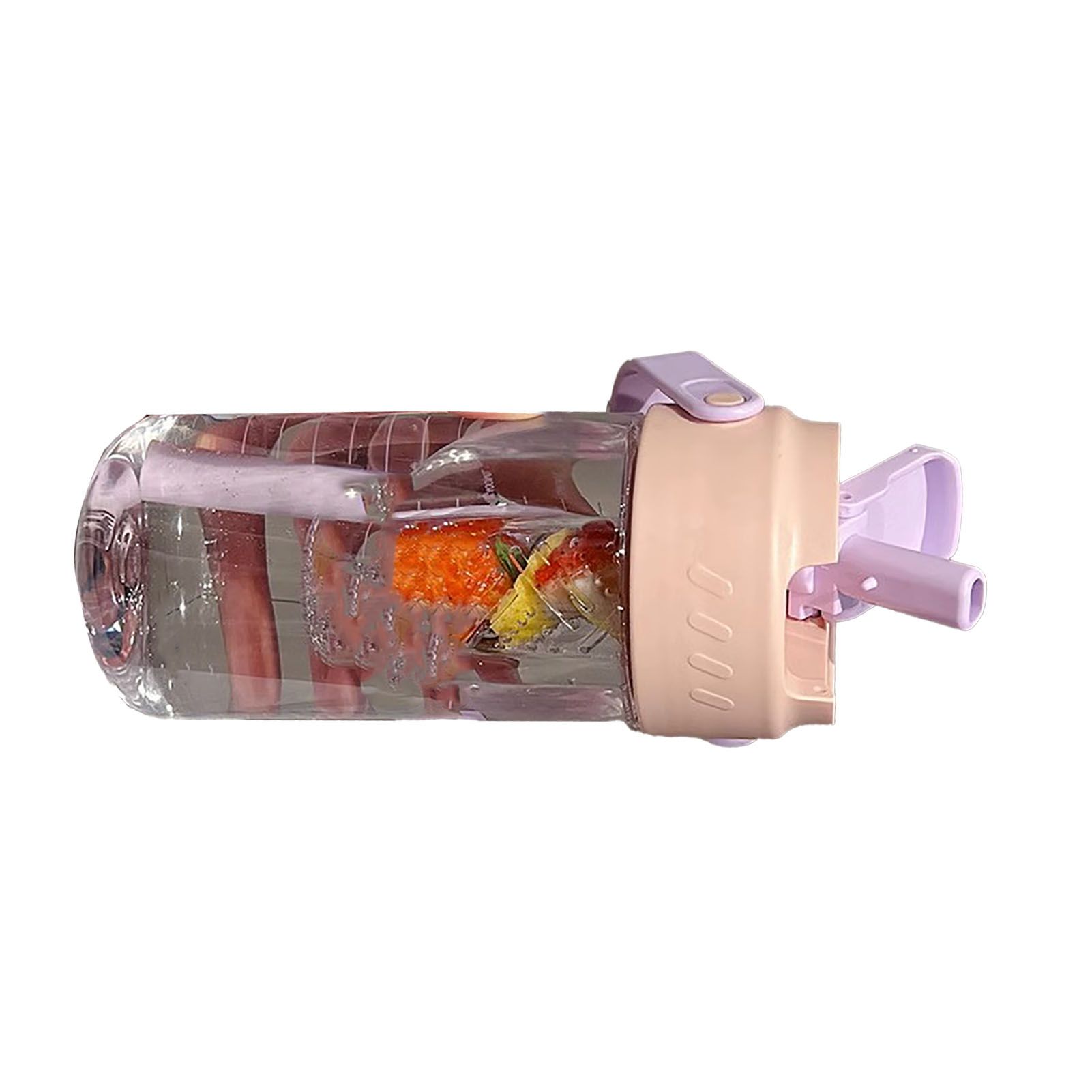 Straw Water Bottle Built in Tea Strainer with Handle PC 700ml Beautiful Cute Straw Bottle for Girls Women Pink - Image 4