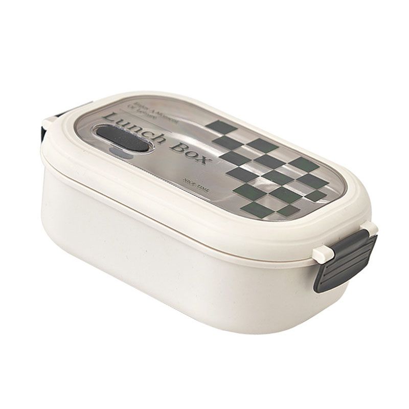 2 Compartment Bento Box Heat Preservation Stainless Steel Interlayer Lunch Box Airtight Portable Food Storage Containers for School Office Grid - Image 3