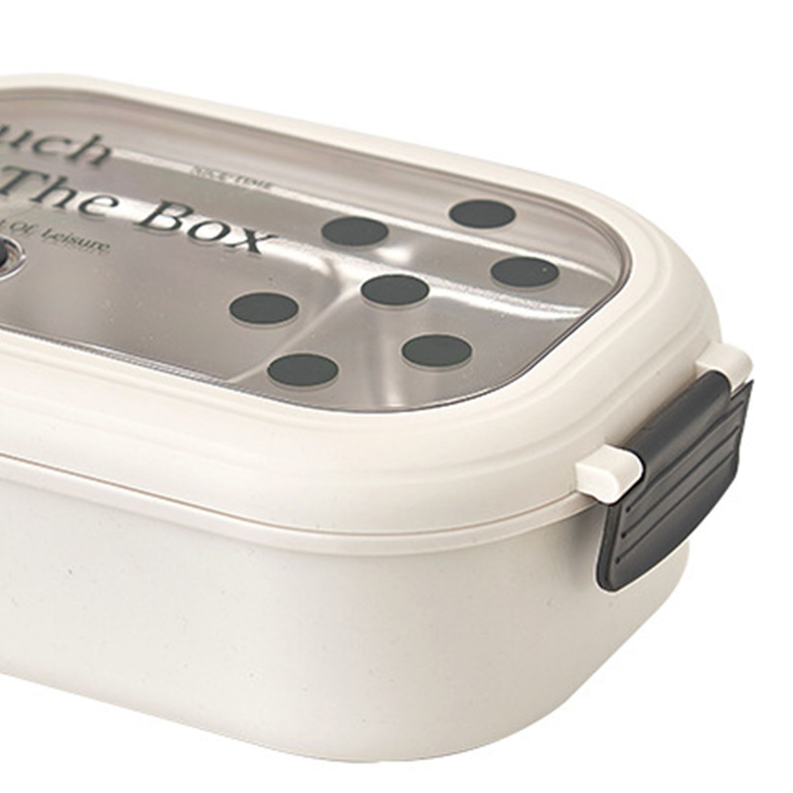 2 Compartment Bento Box Heat Preservation Stainless Steel Interlayer Lunch Box Airtight Portable Food Storage Containers for School Office Dot - Image 8
