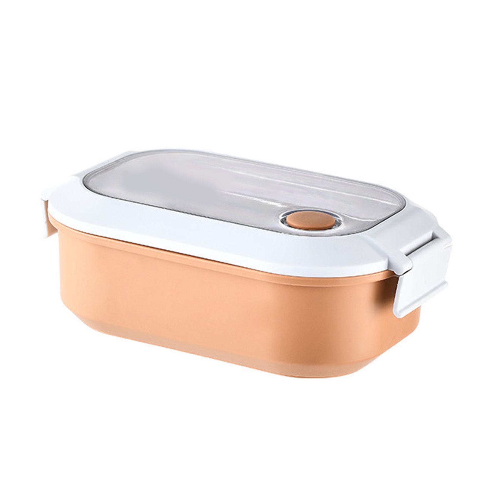Lunch Box Stainless Steel Insulation Leakproof Cute Design Portable Bento Box for School Office Orange - Image 1