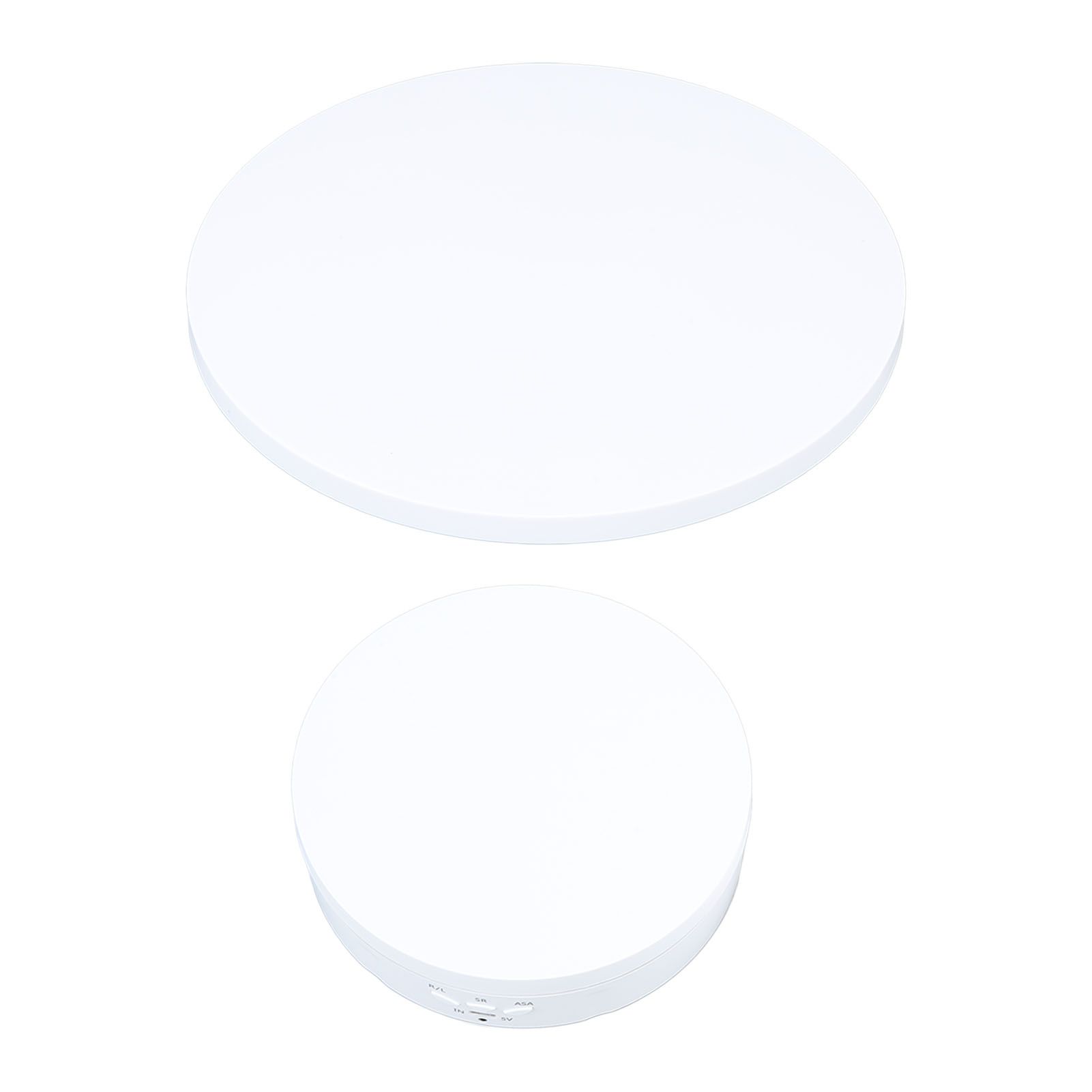 Electric Rotating Turntable 2 in 1 Smart Remote Control Jewelry Display Tray Live Streaming Ornaments Display Stand 5V White - Image 3