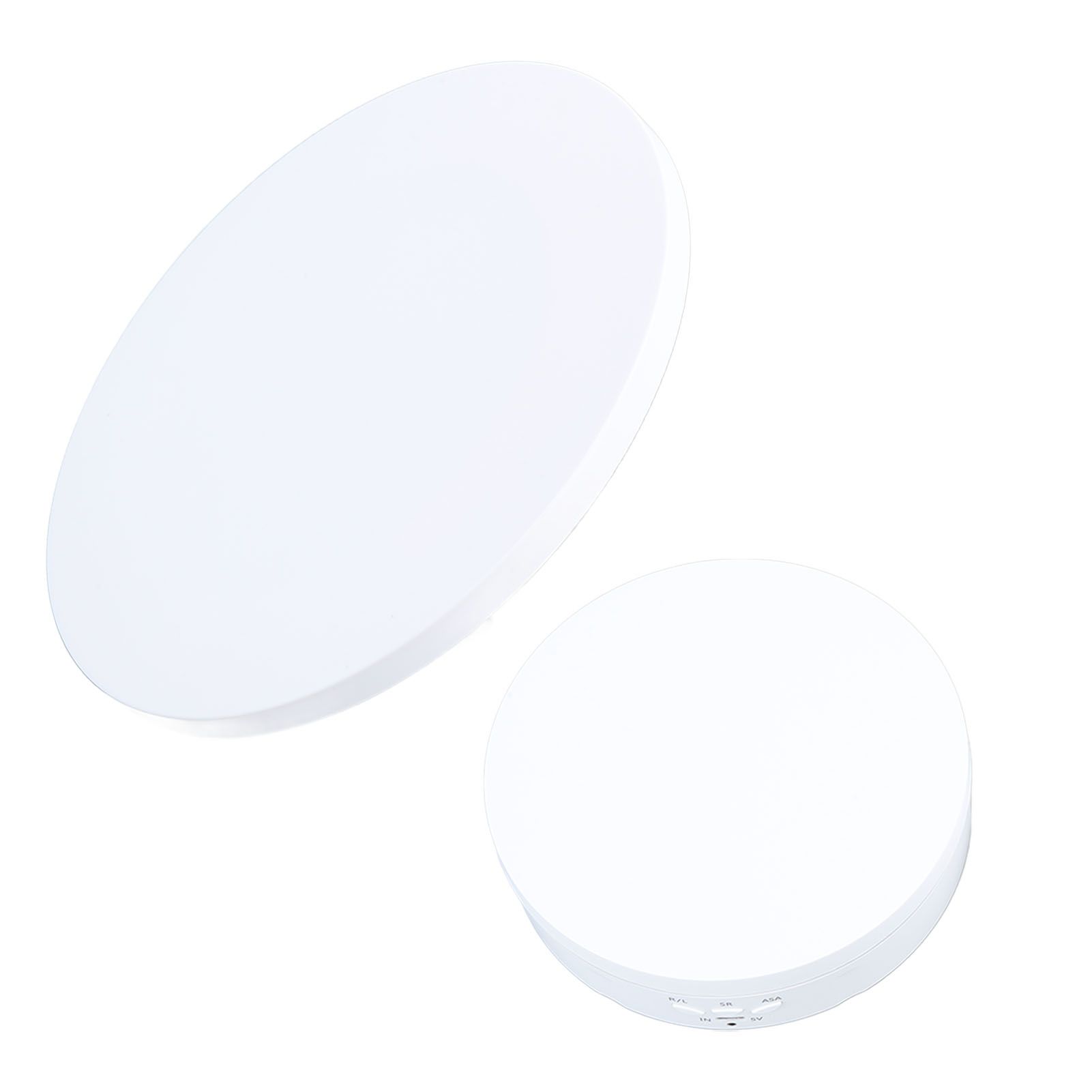 Electric Rotating Turntable 2 in 1 Smart Remote Control Jewelry Display Tray Live Streaming Ornaments Display Stand 5V White - Image 4