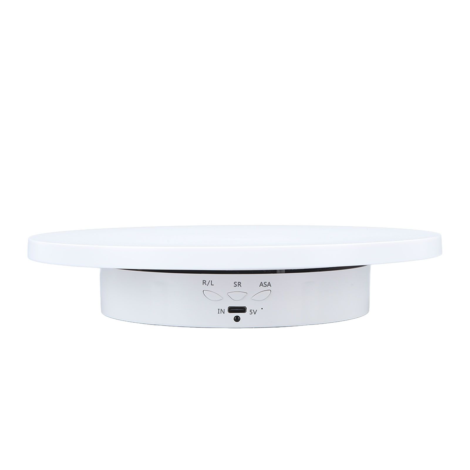 Electric Rotating Turntable 2 in 1 Smart Remote Control Jewelry Display Tray Live Streaming Ornaments Display Stand 5V White - Image 6