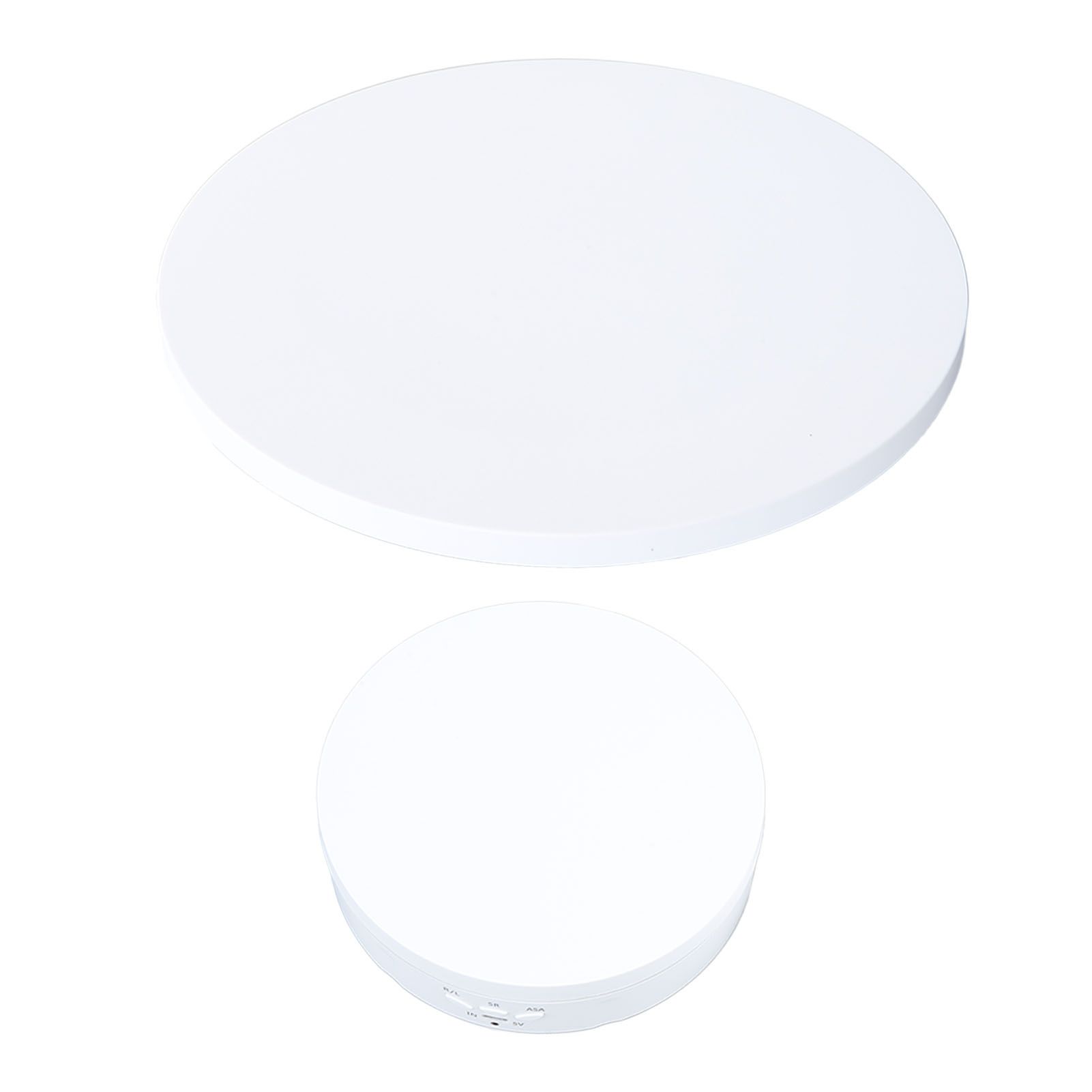 Electric Rotating Turntable 2 in 1 Smart Remote Control Jewelry Display Tray Live Streaming Ornaments Display Stand 5V White - Image 7