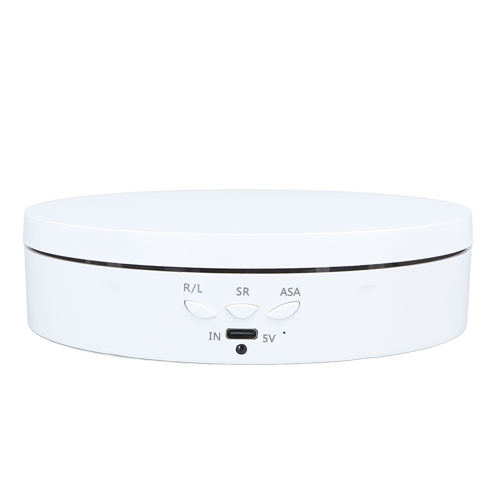 Electric Rotating Turntable 2 in 1 Smart Remote Control Jewelry Display Tray Live Streaming Ornaments Display Stand 5V White - Image 8