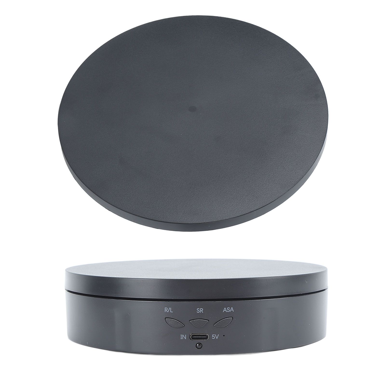 Electric Rotating Turntable 2 in 1 Smart Remote Control Jewelry Display Tray Live Streaming Ornaments Display Stand 5V Black - Image 7