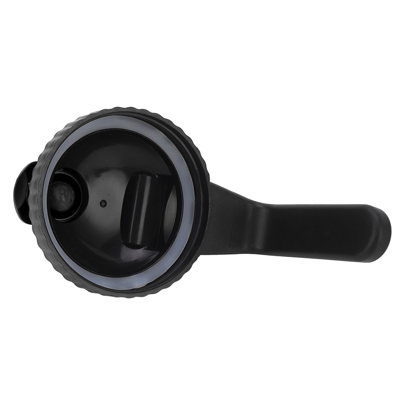 Wide Mouth Mason Jar Pour Spout Lid Leak Proof Mason Jar Flip Cap Lid with Handle Black - Image 2