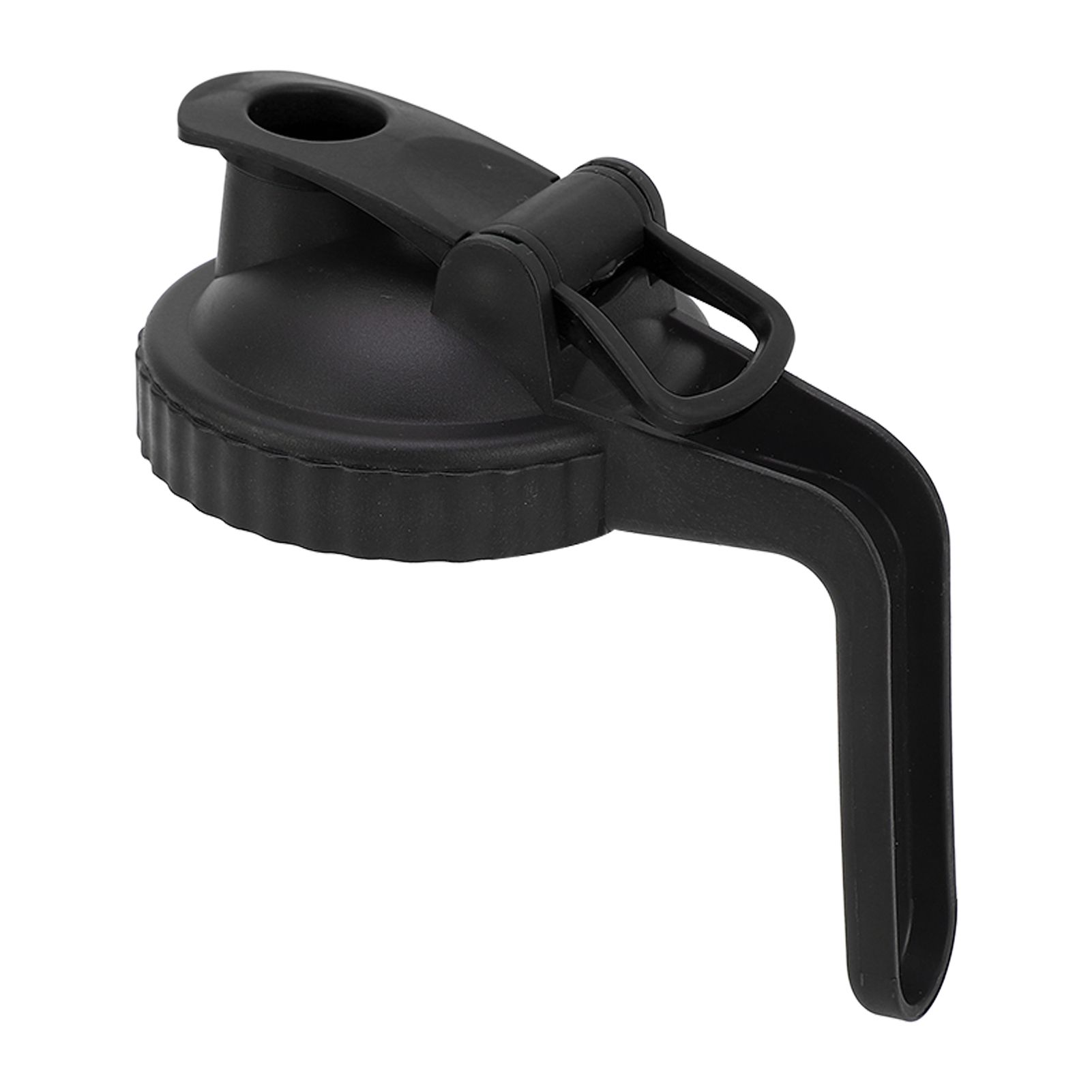 Wide Mouth Mason Jar Pour Spout Lid Leak Proof Mason Jar Flip Cap Lid with Handle Black - Image 3