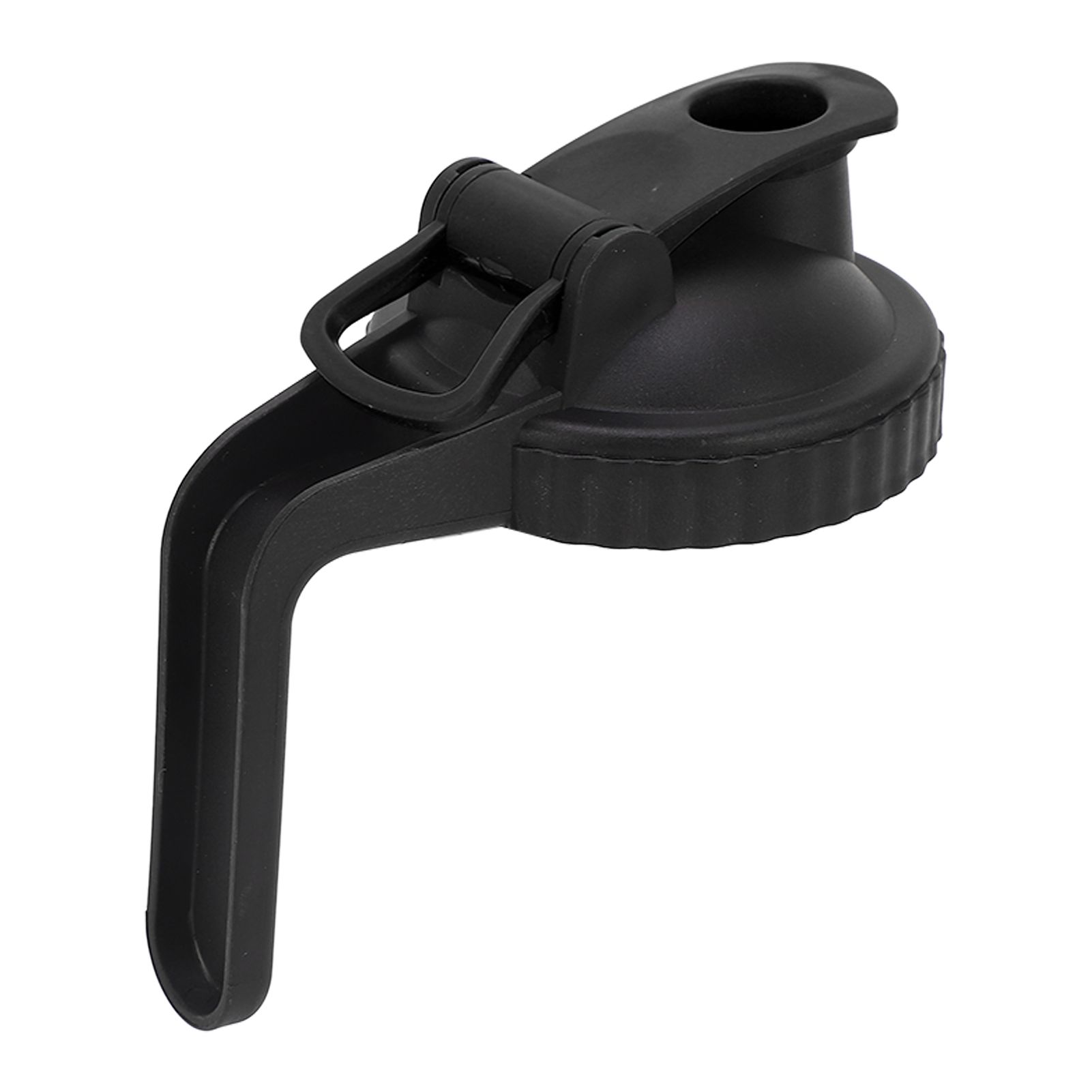 Wide Mouth Mason Jar Pour Spout Lid Leak Proof Mason Jar Flip Cap Lid with Handle Black - Image 6