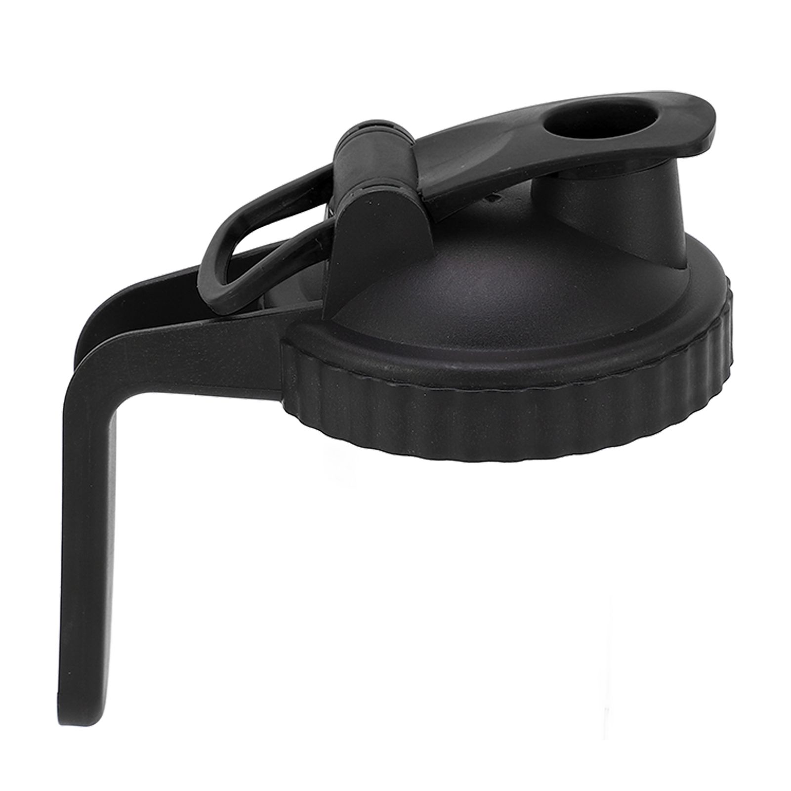 Wide Mouth Mason Jar Pour Spout Lid Leak Proof Mason Jar Flip Cap Lid with Handle Black - Image 7