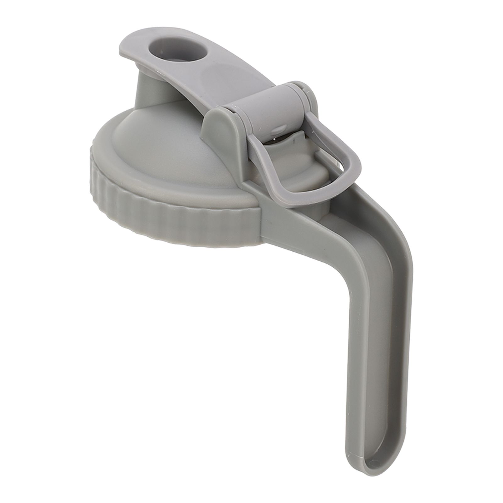 Wide Mouth Mason Jar Pour Spout Lid Leak Proof Mason Jar Flip Cap Lid with Handle Gray - Image 6