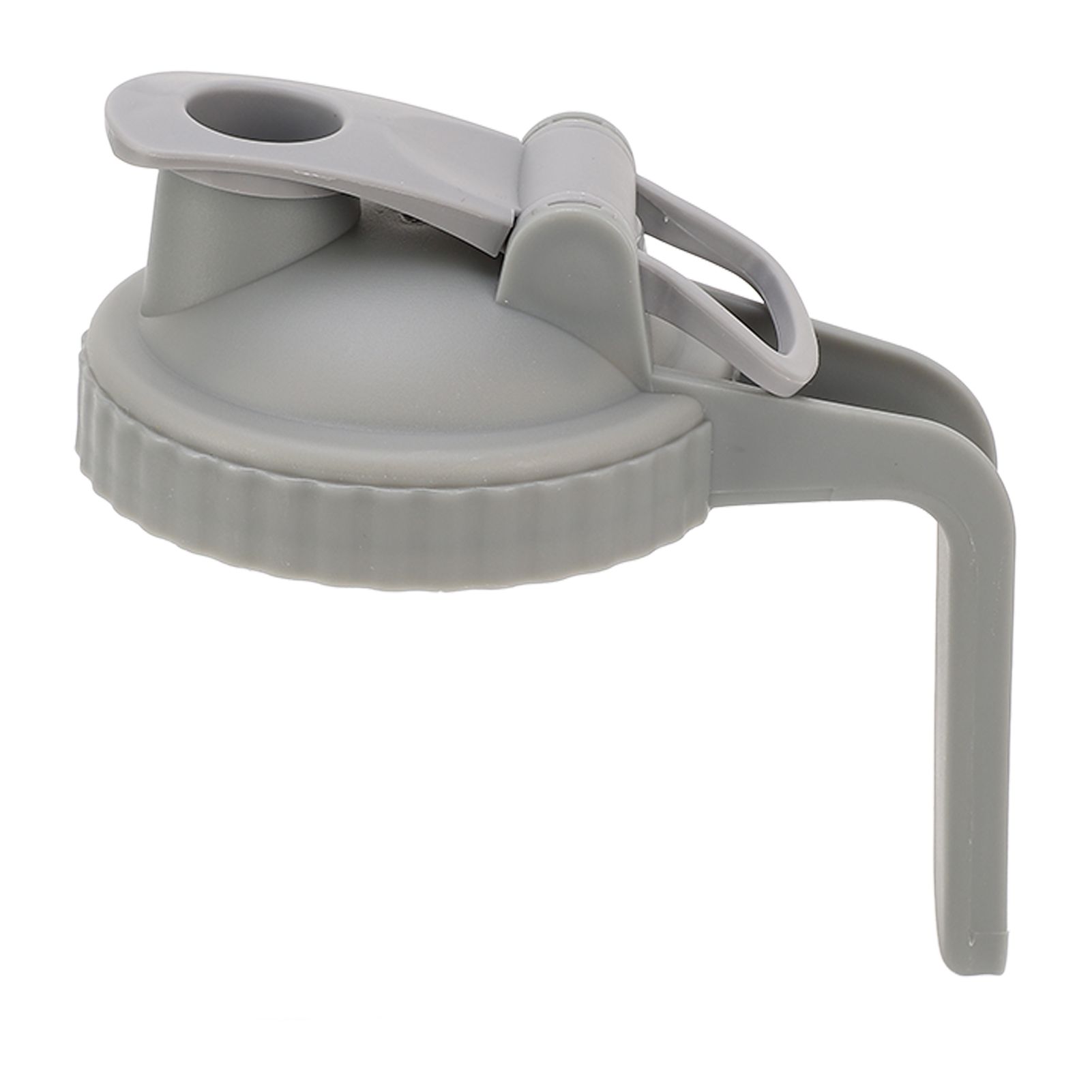 Wide Mouth Mason Jar Pour Spout Lid Leak Proof Mason Jar Flip Cap Lid with Handle Gray - Image 7