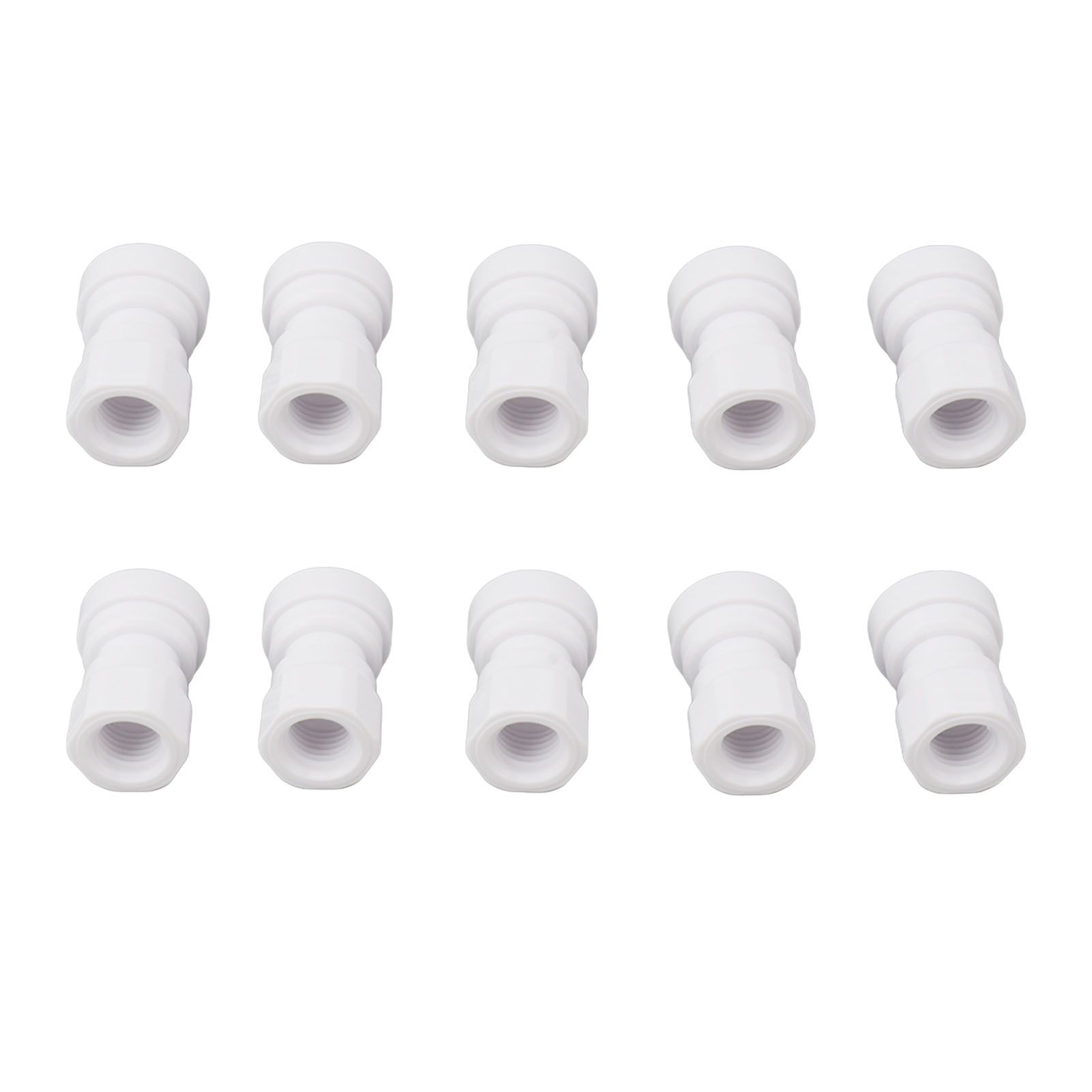 10 Pcs Plastic Quick Connect Fittings Multifunctional Plastic Quick Pipe Fitting for Home Winery Beer Brewing 3/8 - Image 1