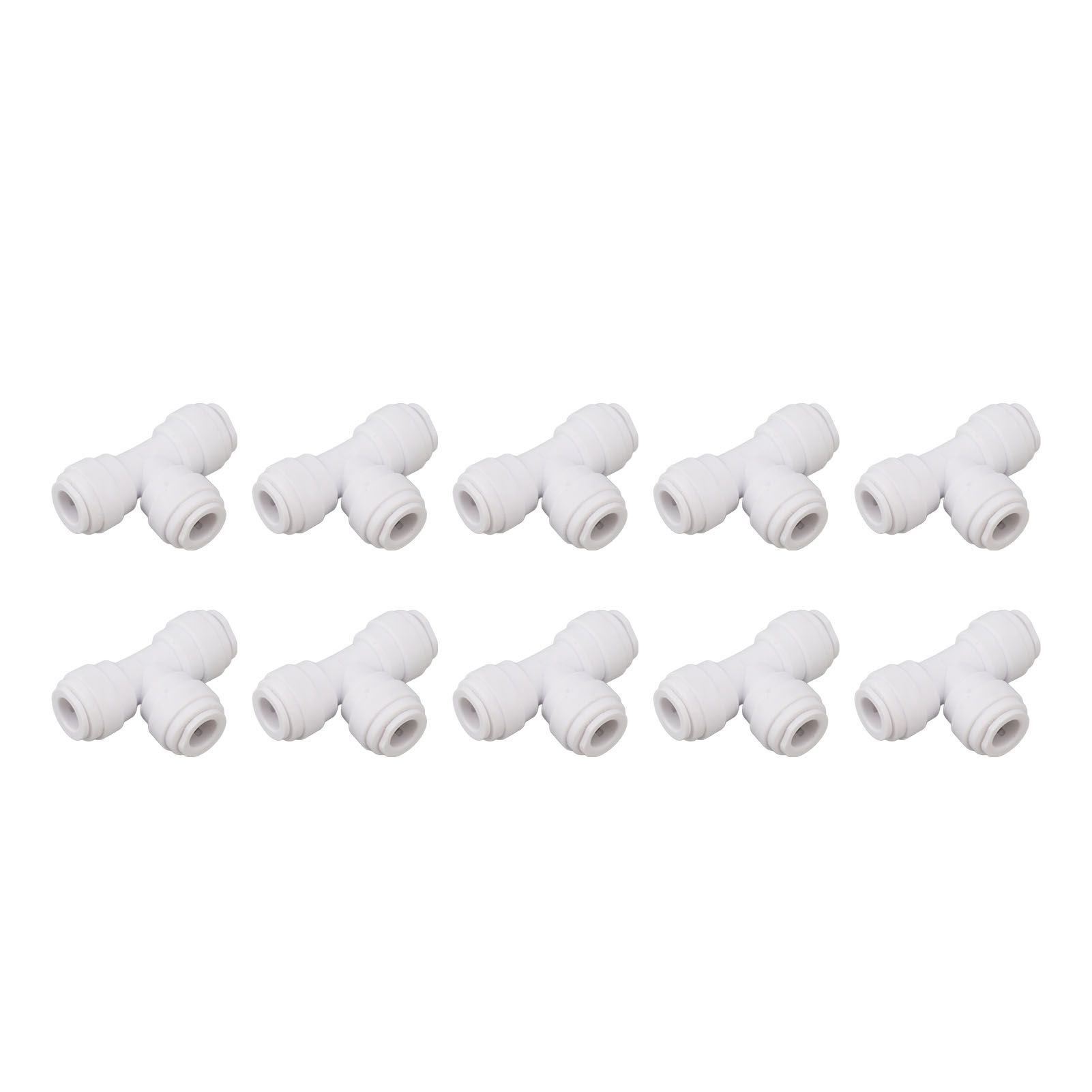 10PCS Push to Connect Fittings 8mm 5/16 Tee Coupling Quick Connector Plastic Tight Sealing Tube Fittings Home Beer Brewing Parts - Image 2