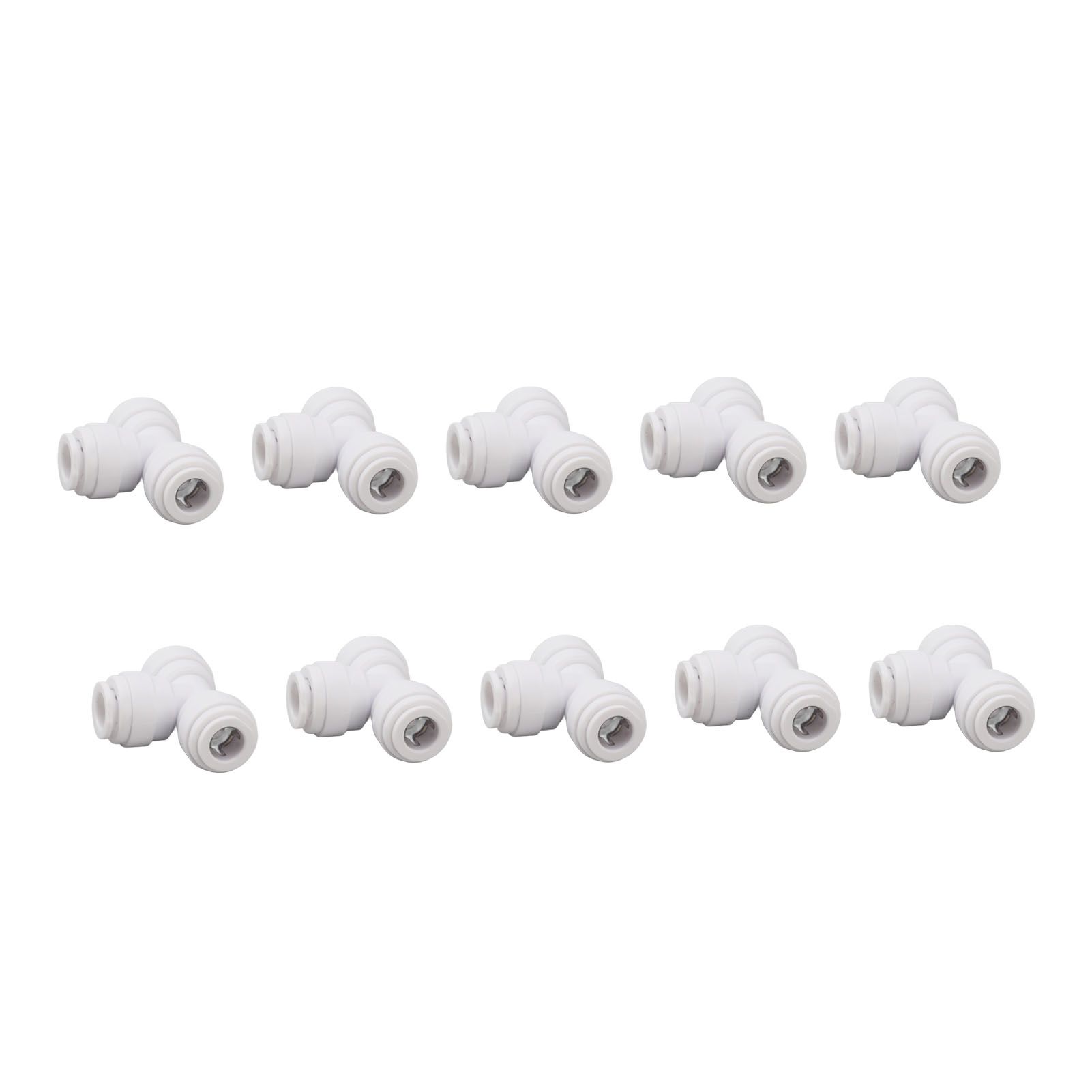 10PCS Push to Connect Fittings 8mm 5/16 Tee Coupling Quick Connector Plastic Tight Sealing Tube Fittings Home Beer Brewing Parts - Image 3